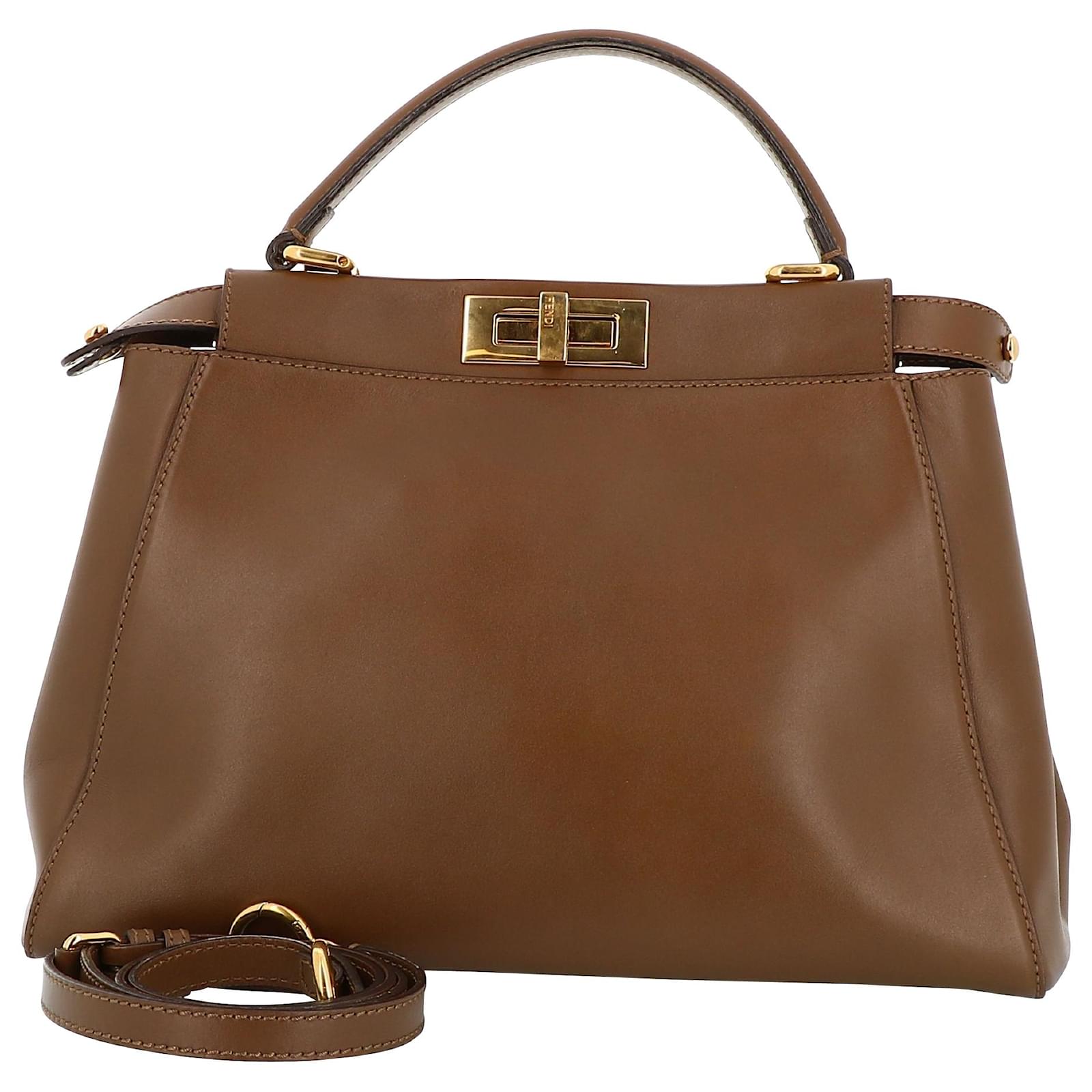 fendi peekaboo brown