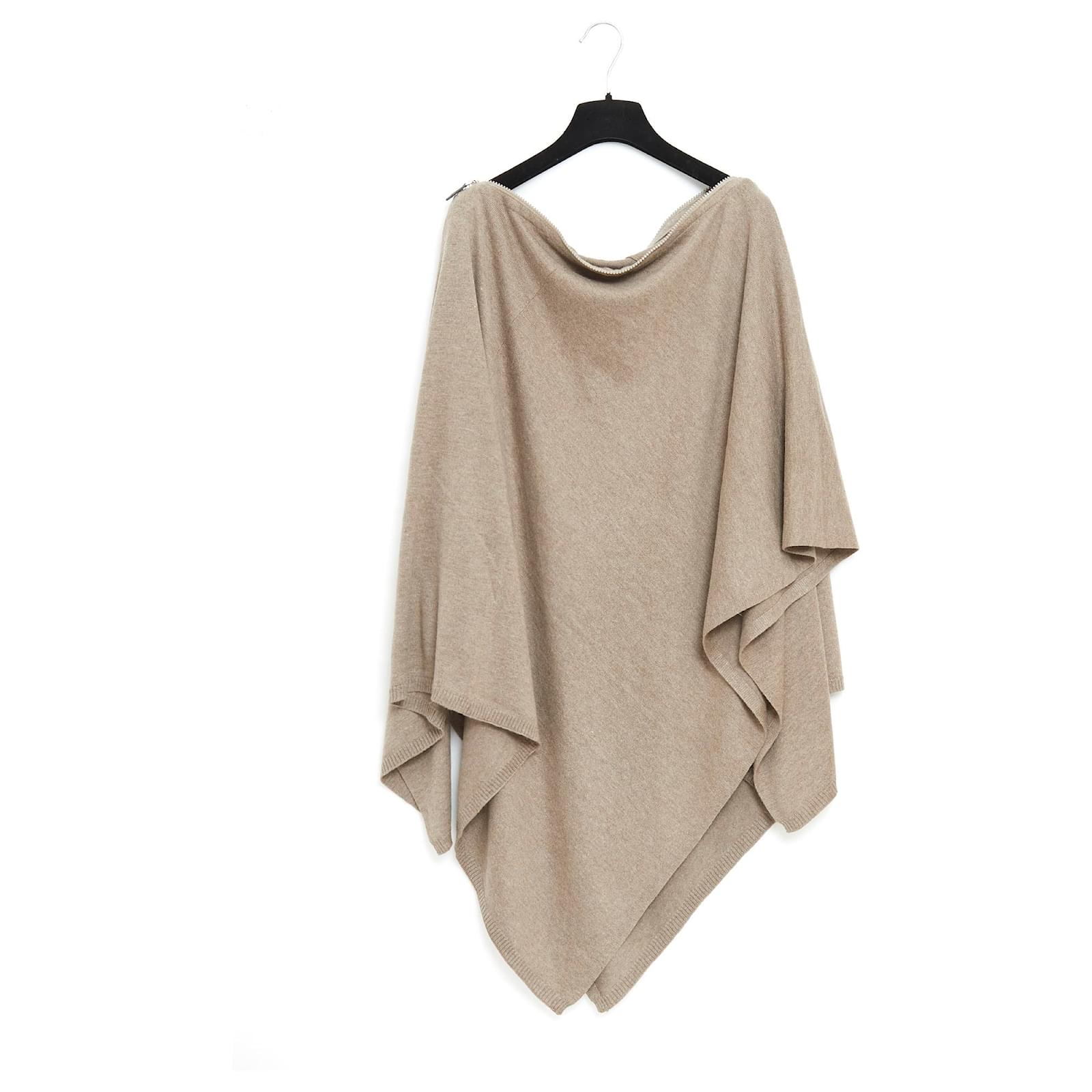 Hermès CASHMERE SILK CAPE STOLE Taupe Joli Closet