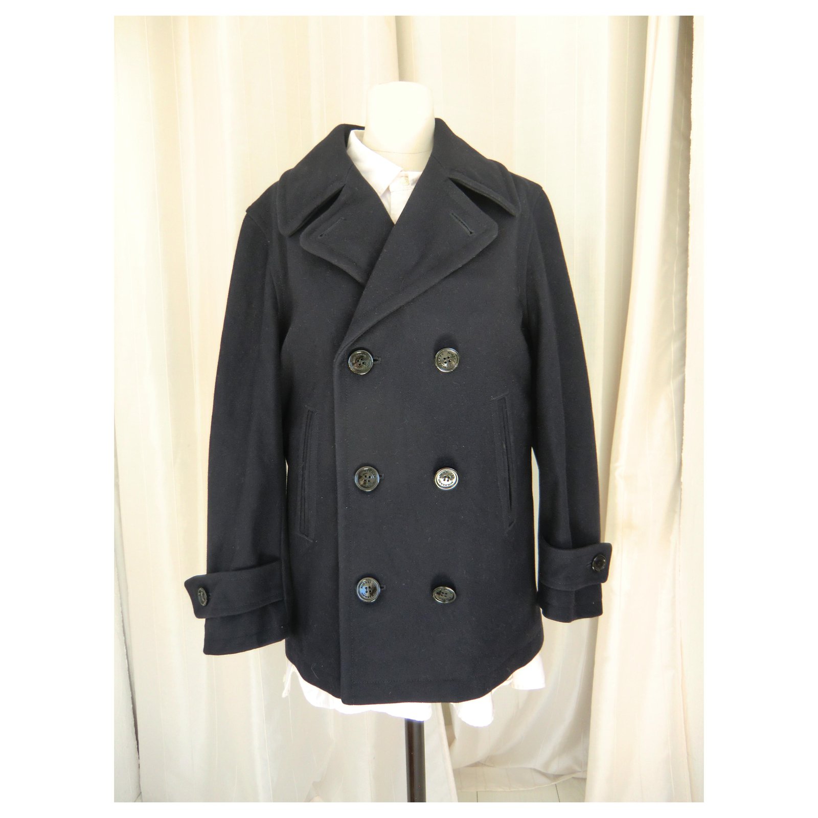 Burberry hot sale peacoat mens