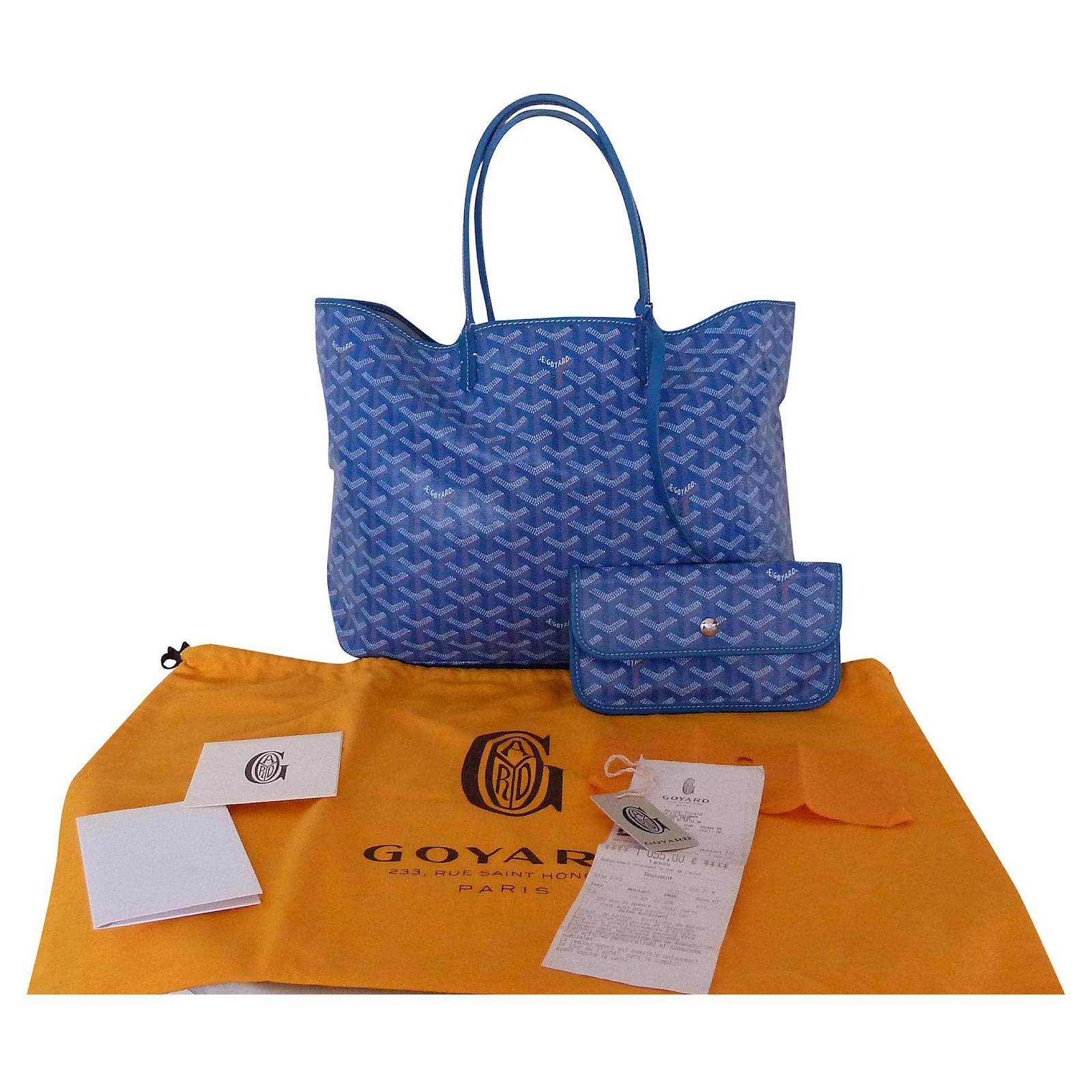 Borsa GOYARD Saint Louis PM Blu chiaro Tela ref.227913 - Joli Closet