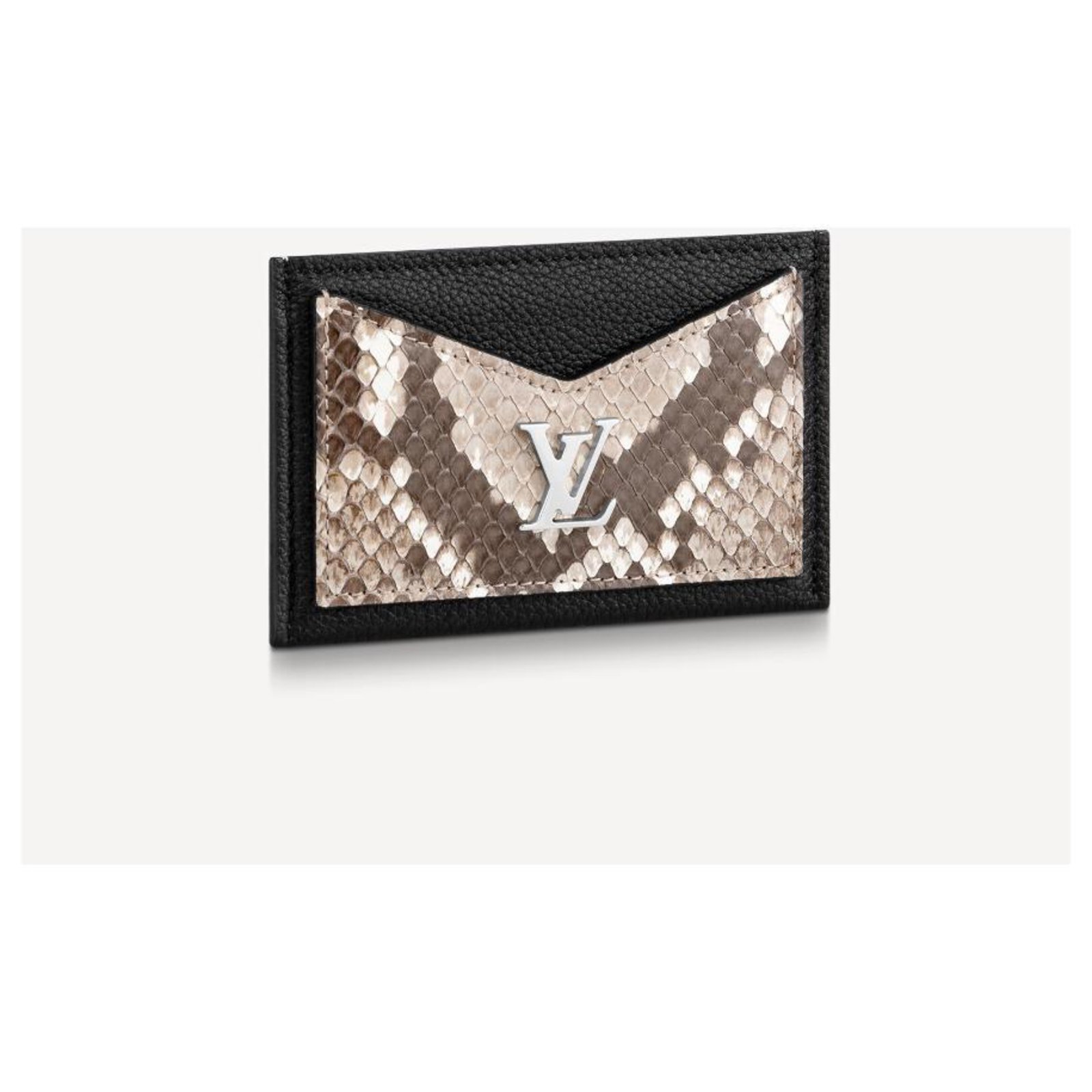 Louis Vuitton Black Monogram Python Zippy Coin Purse Padlock