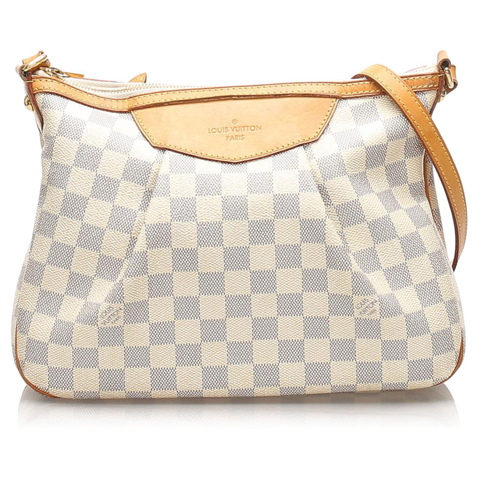 Louis Vuitton Damier Azur Siracusa Messenger Bag PM White