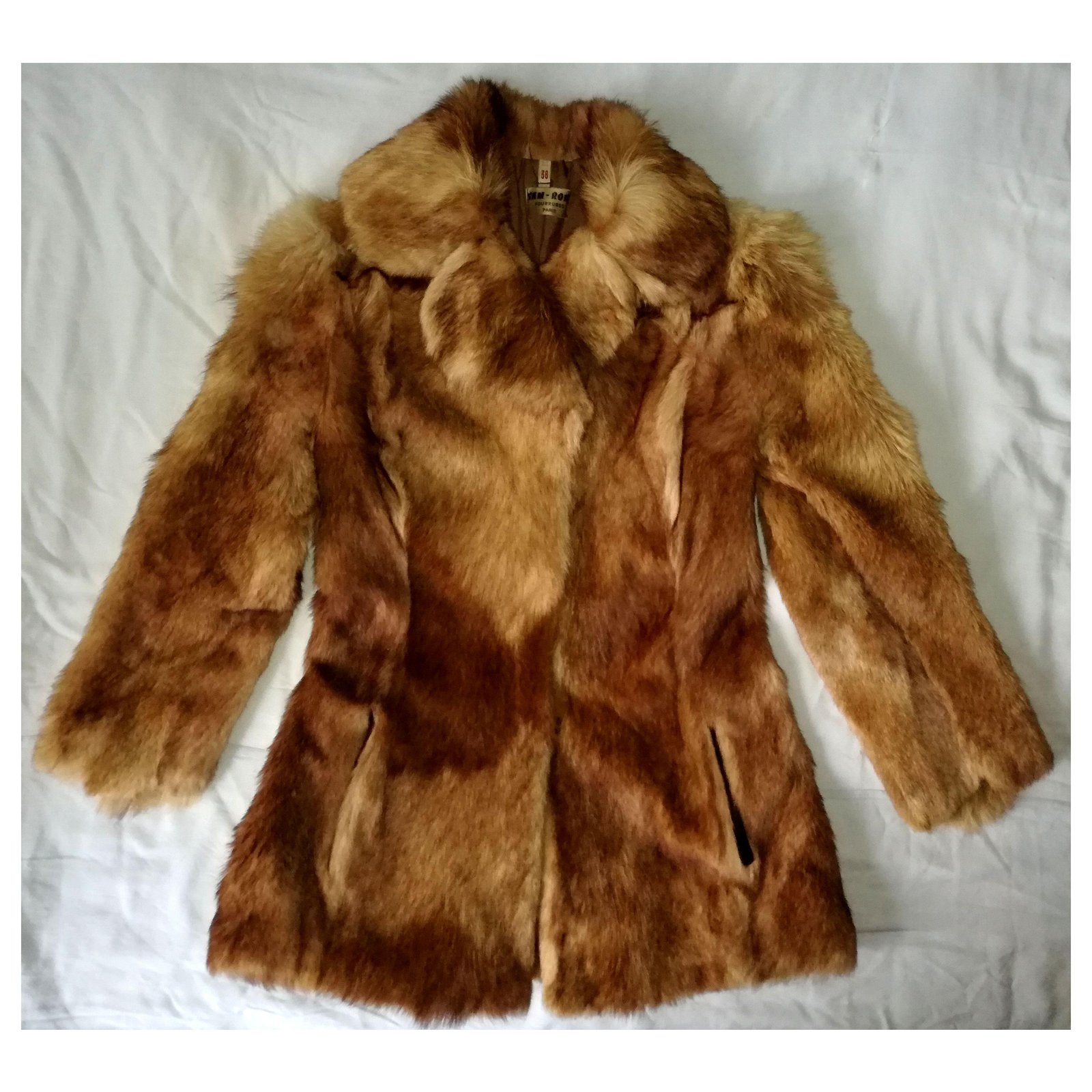 Sam Rone Murmel (Marmota) de piel marrón corto Castaño - Joli Closet