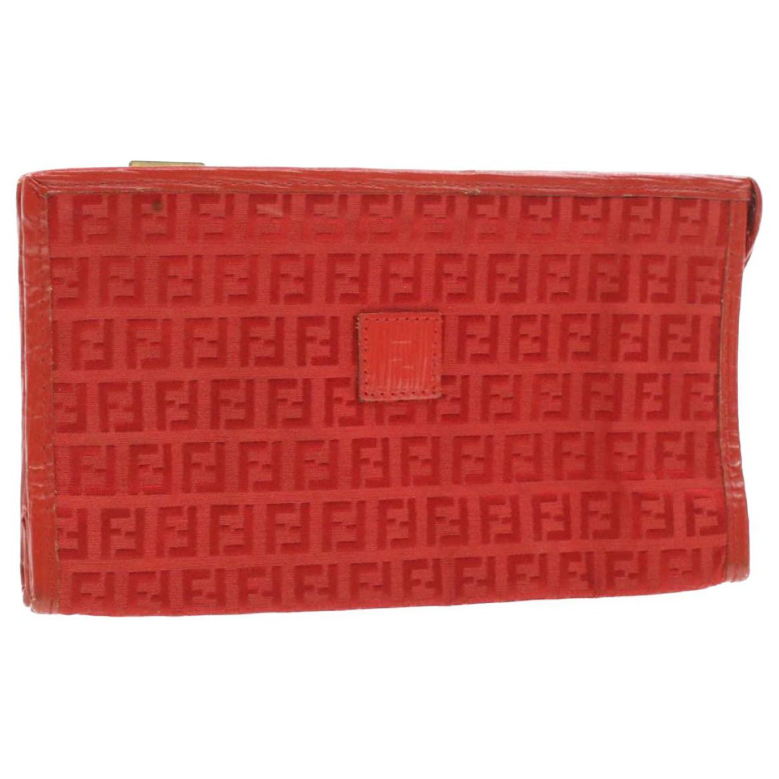 fendi red clutch