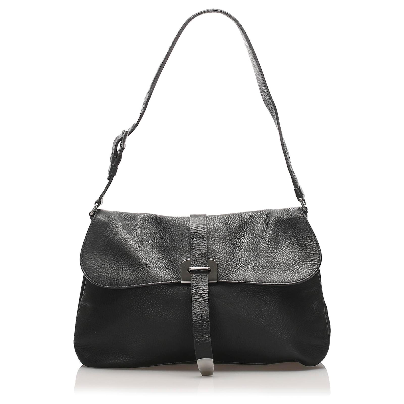 prada black over the shoulder bag