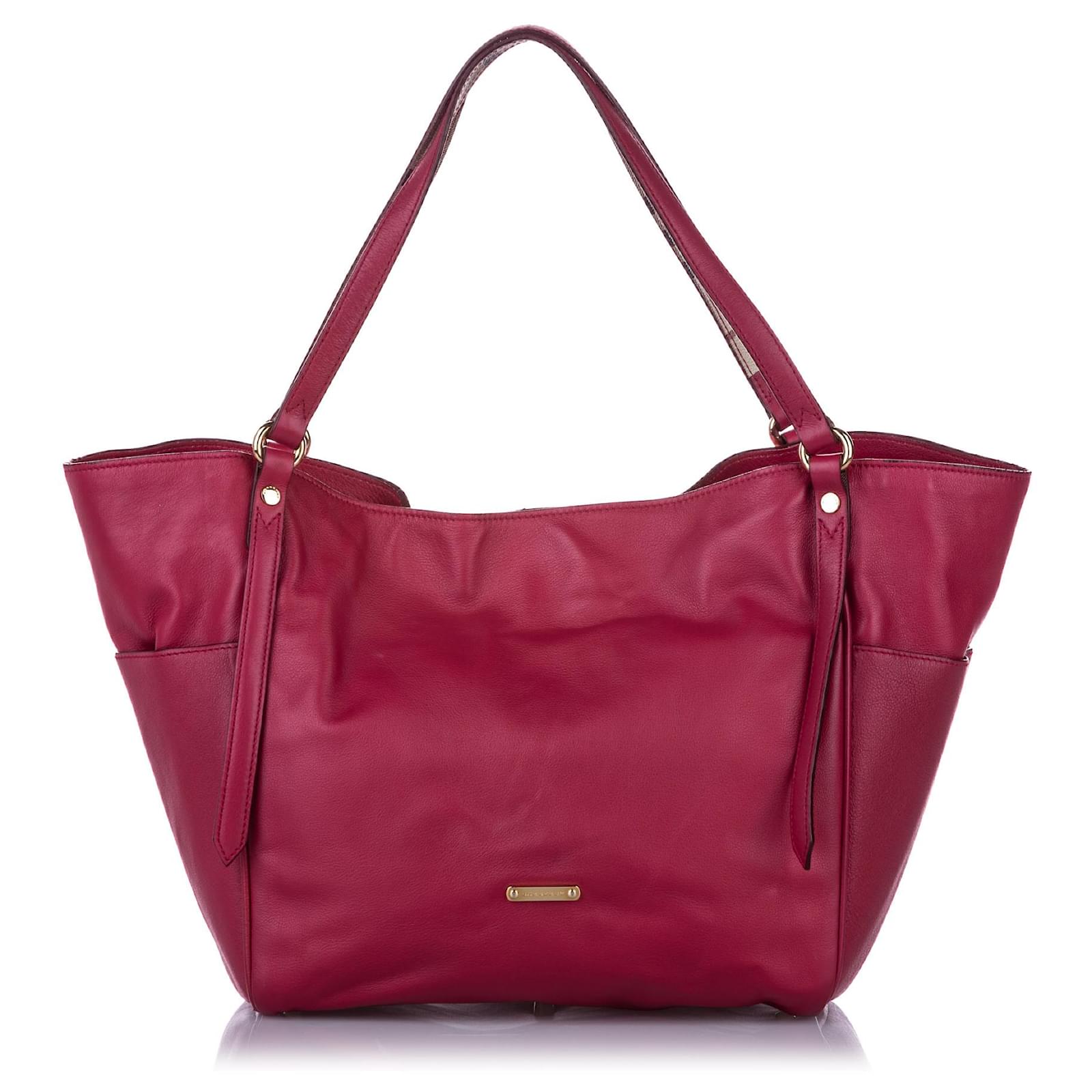 burberry canterbury leather tote