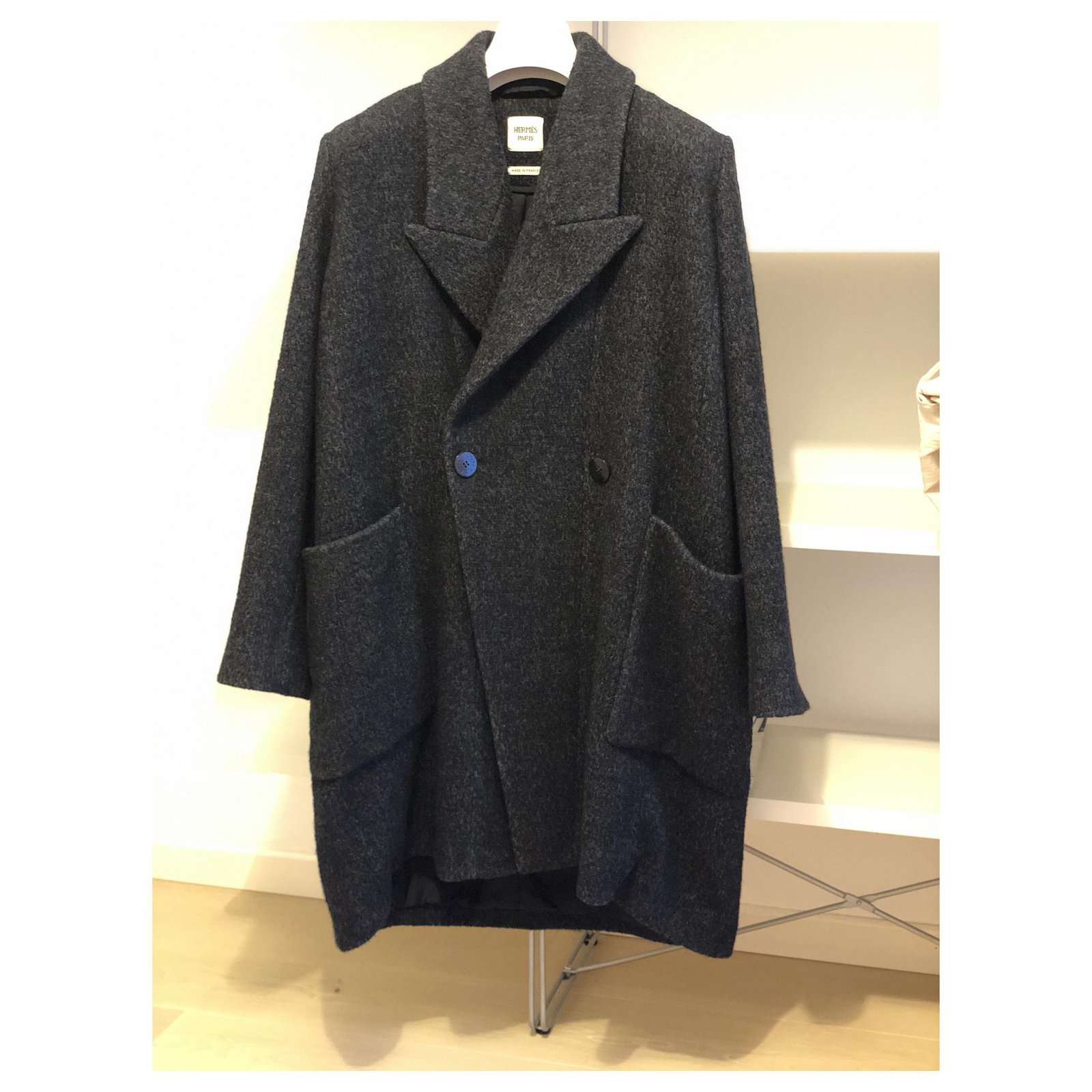 hermes wool coat