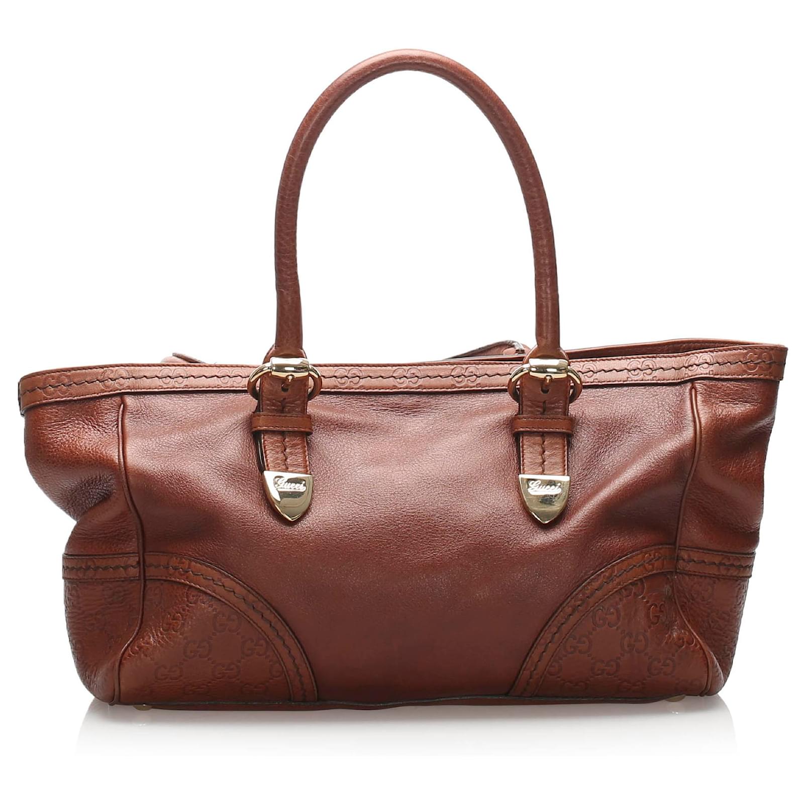 gucci embossed tote
