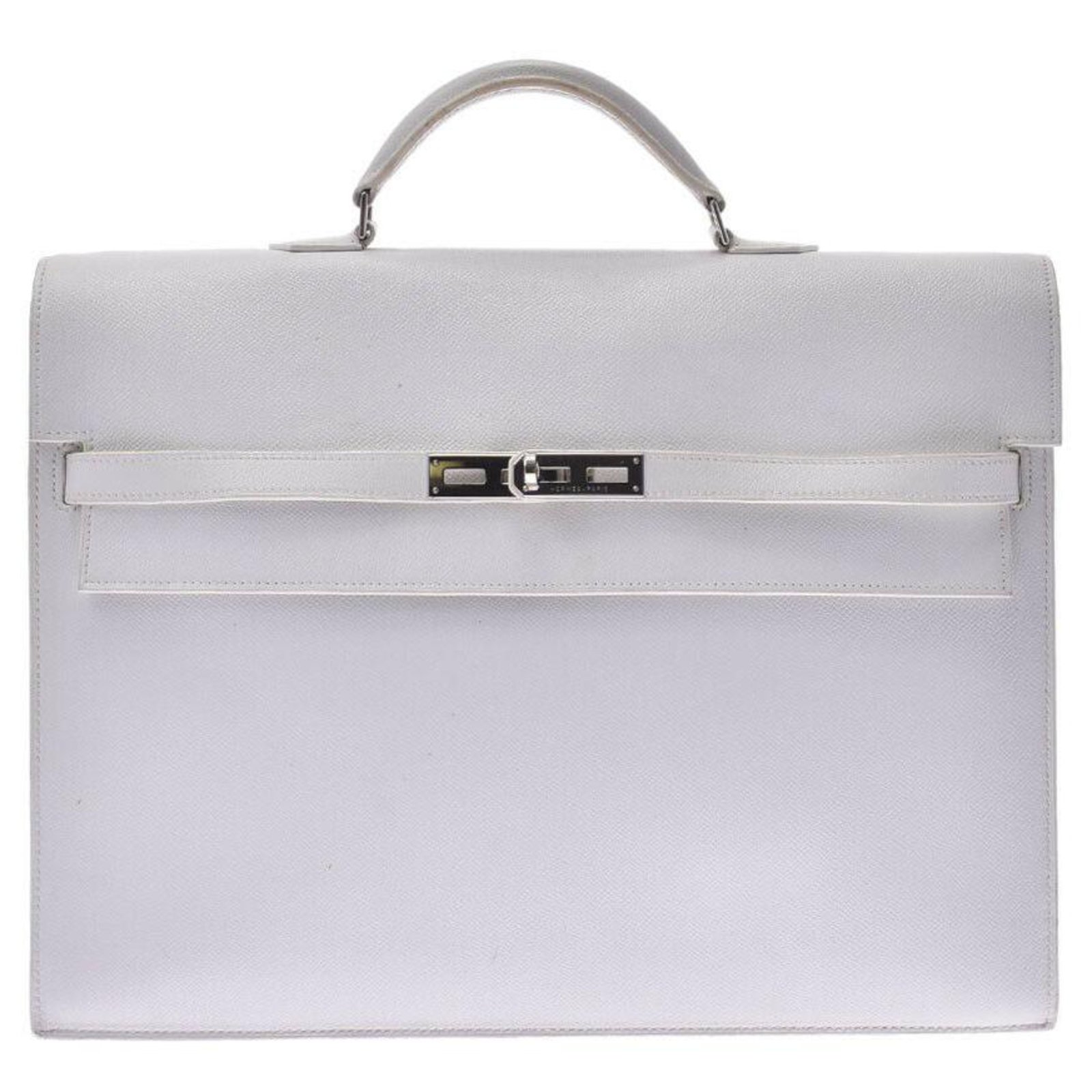 Hermès Kelly Depeche 38 White Leather ref.229513 - Joli Closet