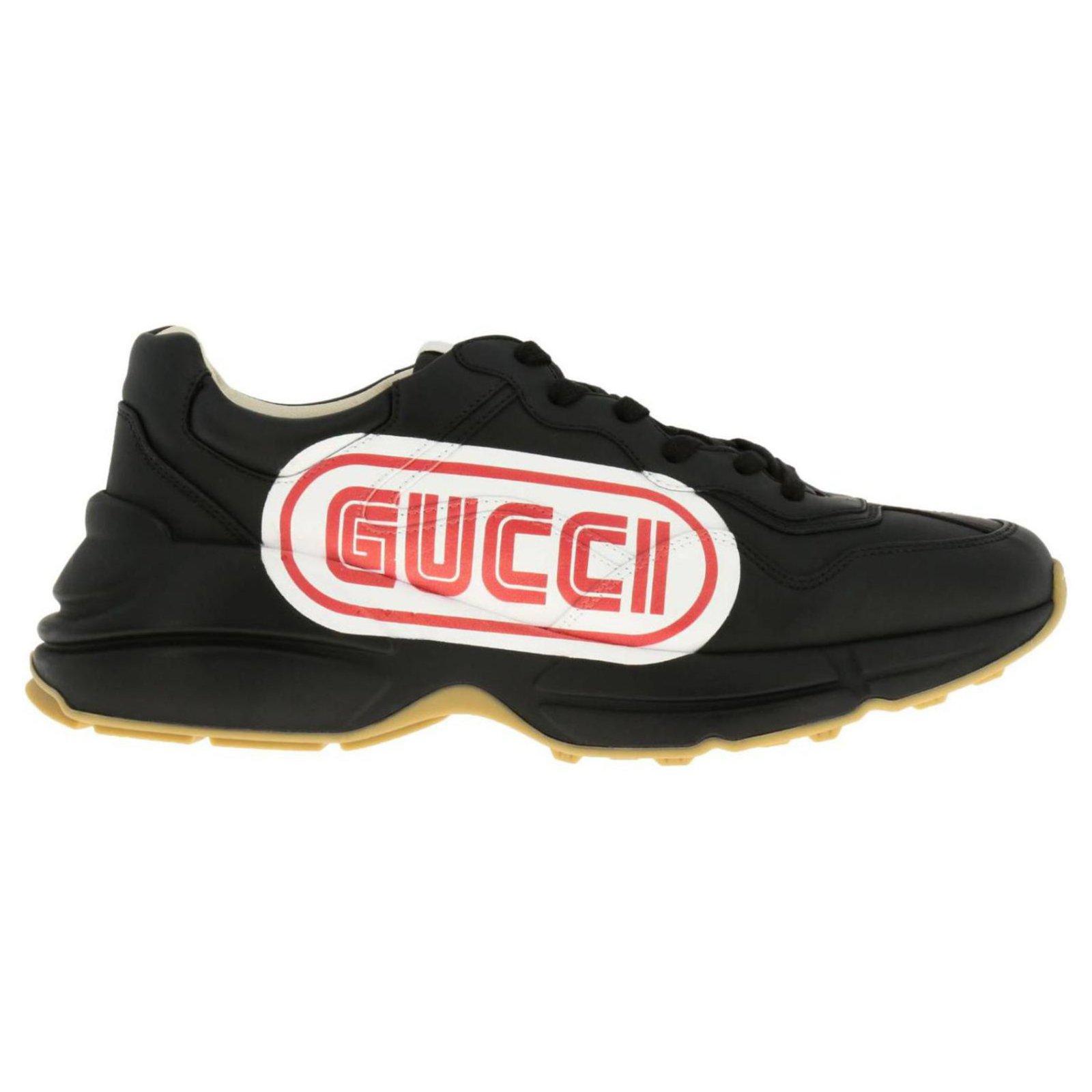 gucci sneakers rhyton black