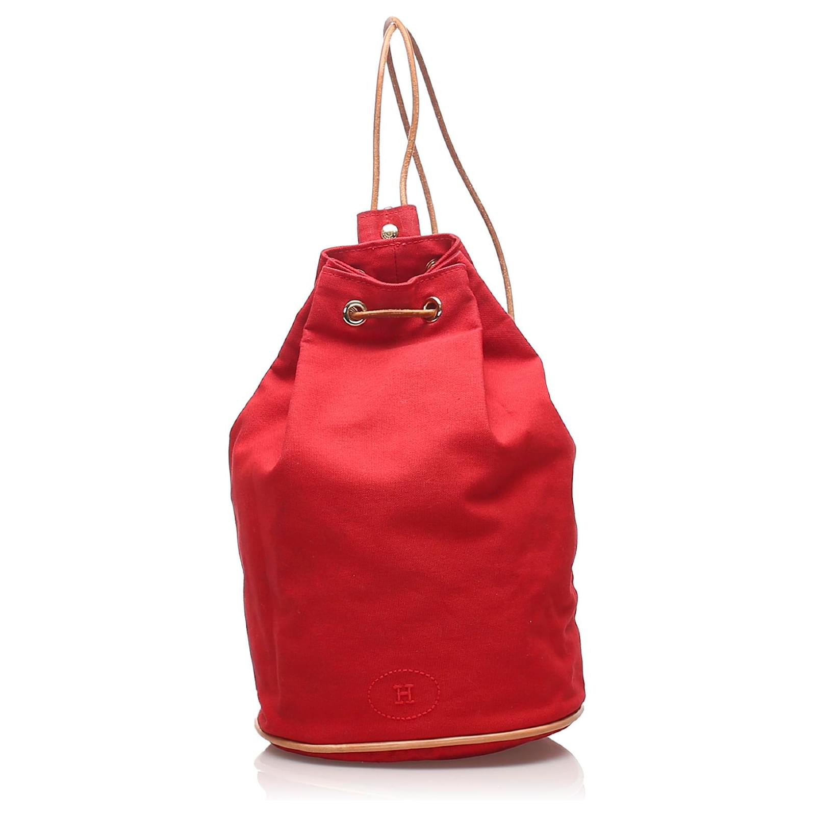 hermes canvas backpack