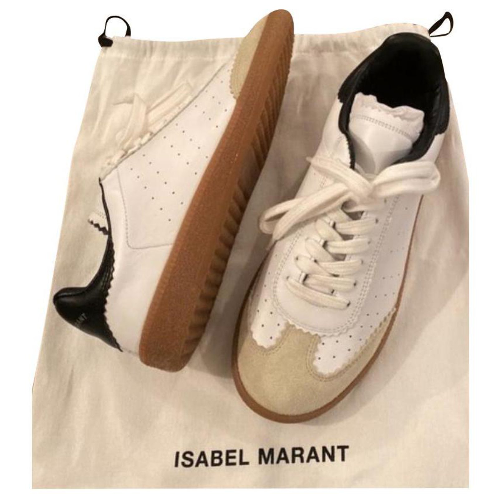 Isabel Marant White Leather ref.230397 Joli Closet