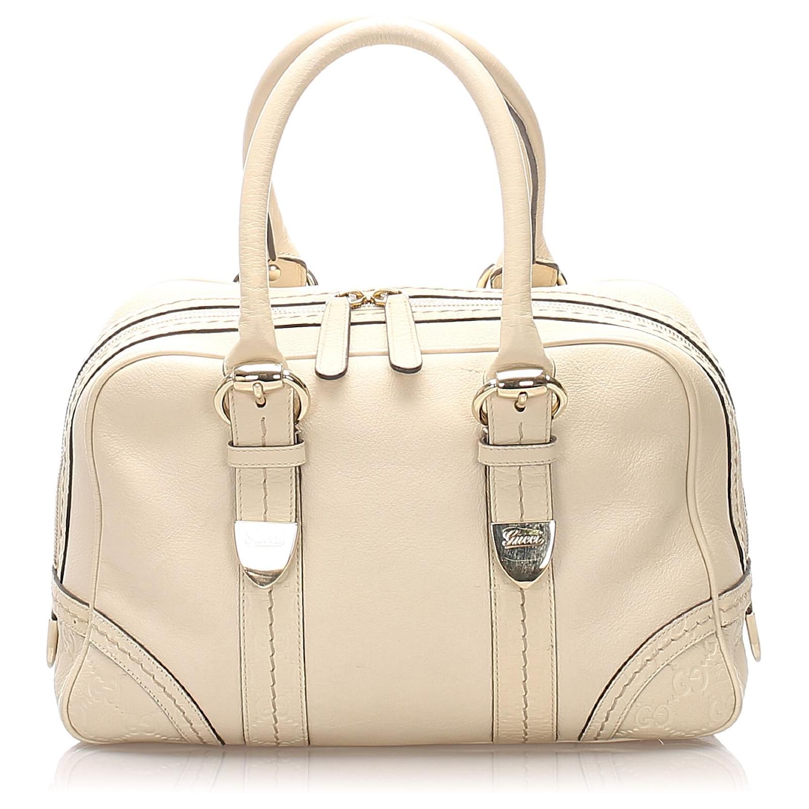 gucci leather boston bag