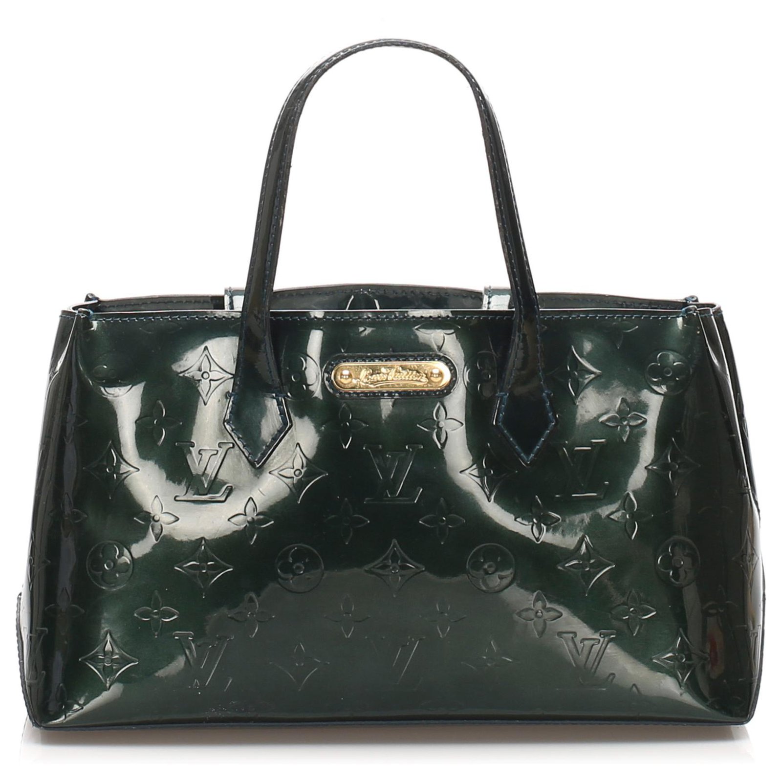 Louis VUITTON Wilshire Sac en cuir vernis vert