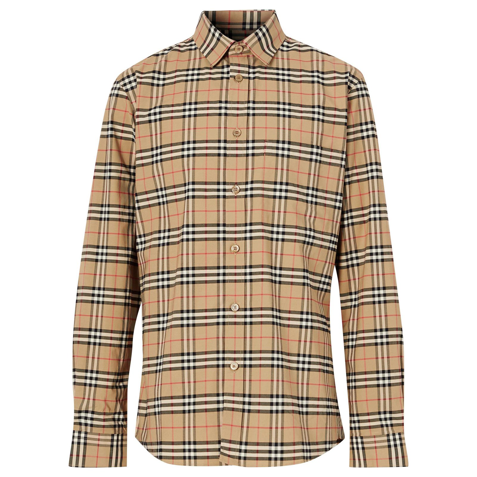 burberry Small Scale Check Stretch Cotton Shirt Multiple colors ref.230968 - Joli Closet