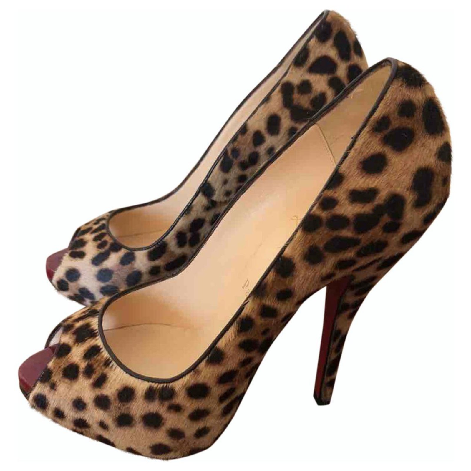 louboutin leopard heels