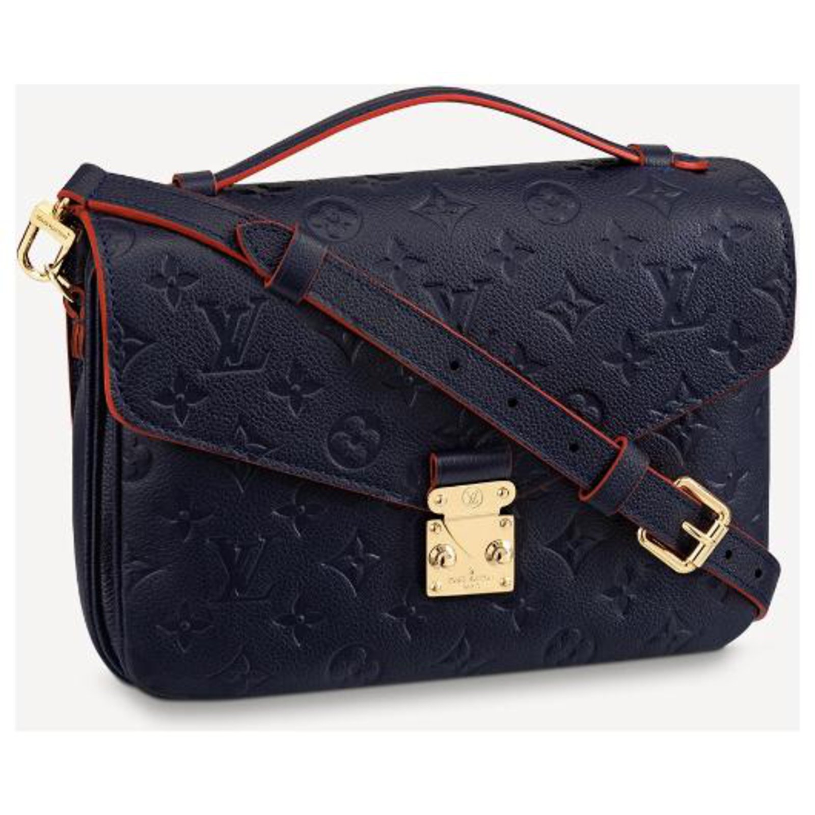 navy and red louis vuitton bag