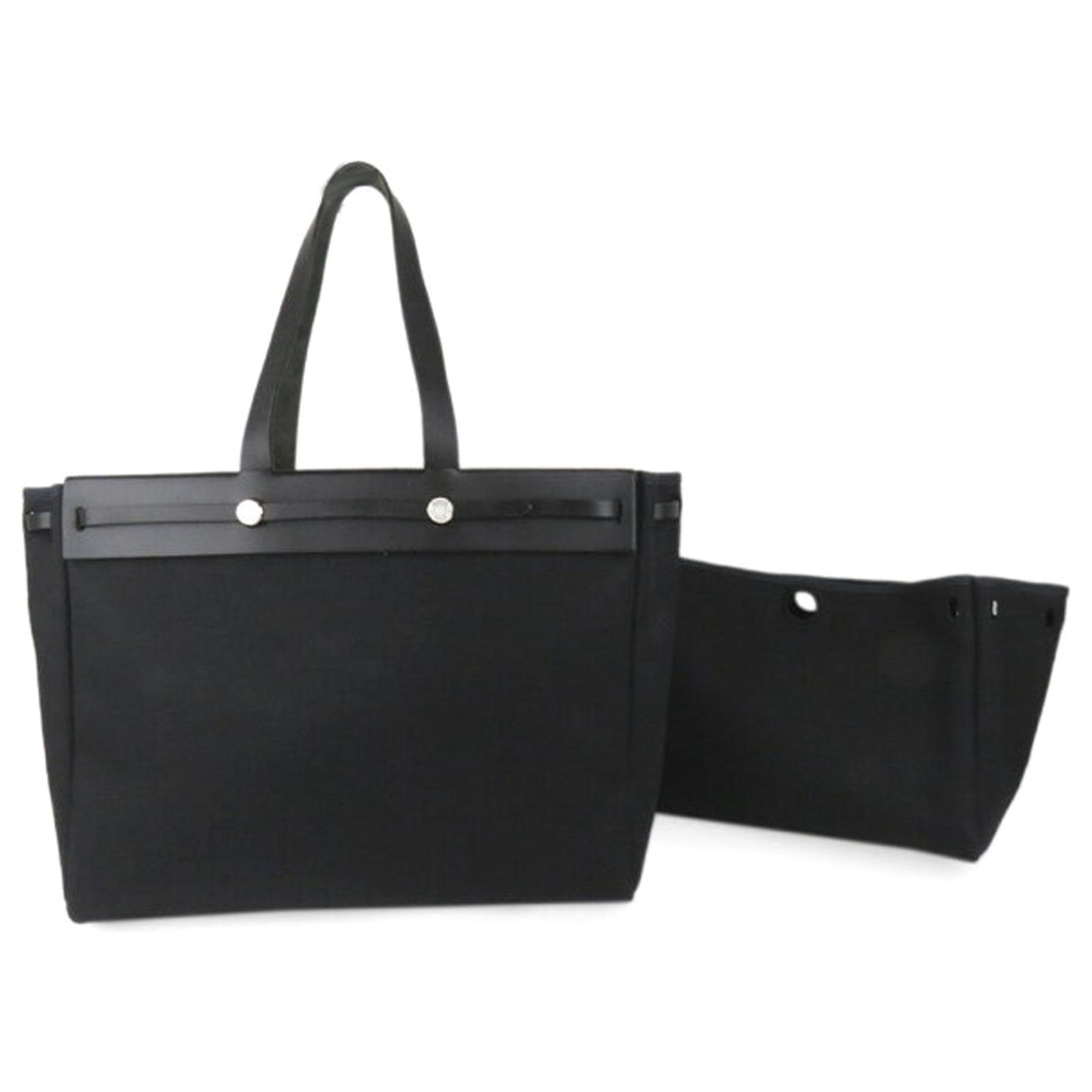 hermes black tote