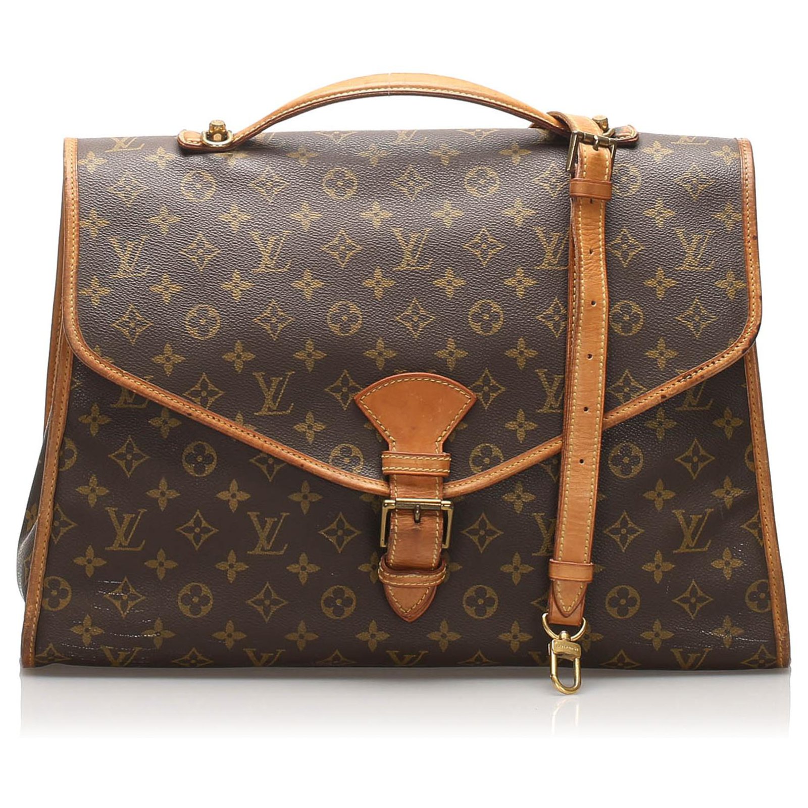 Louis Vuitton Brown Monogram Beverly Briefcase GM Leather Cloth ref.231645  - Joli Closet