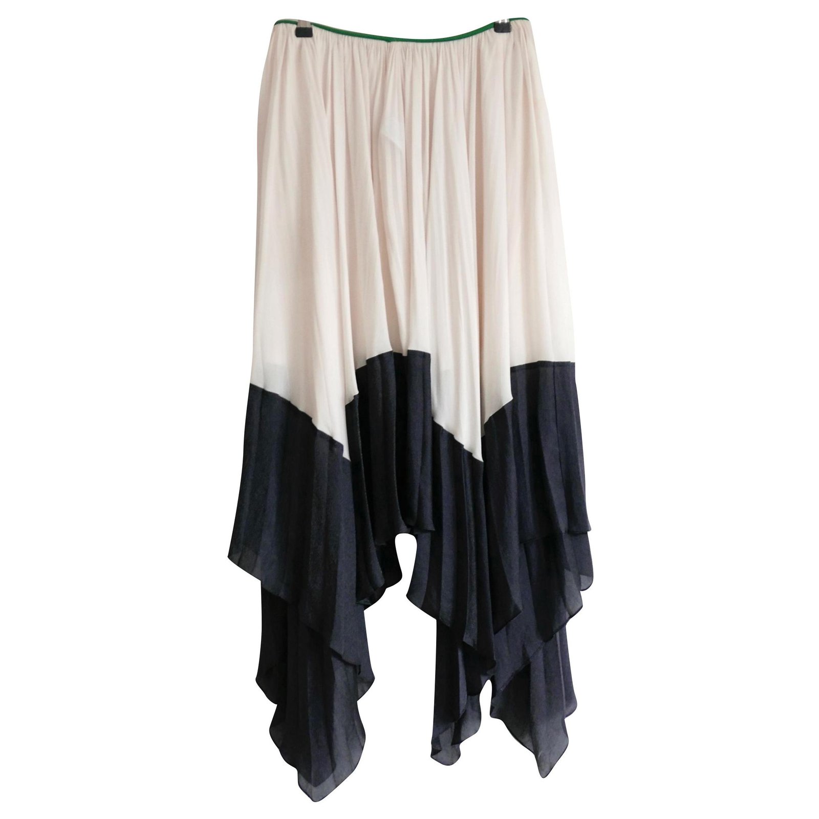 SS14 Silk pleated skirt