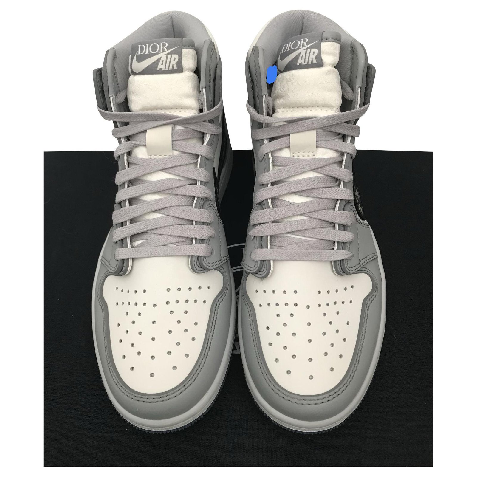 Jordan x Dior Grey/White Leather Air Jordan 1 Retro High Top
