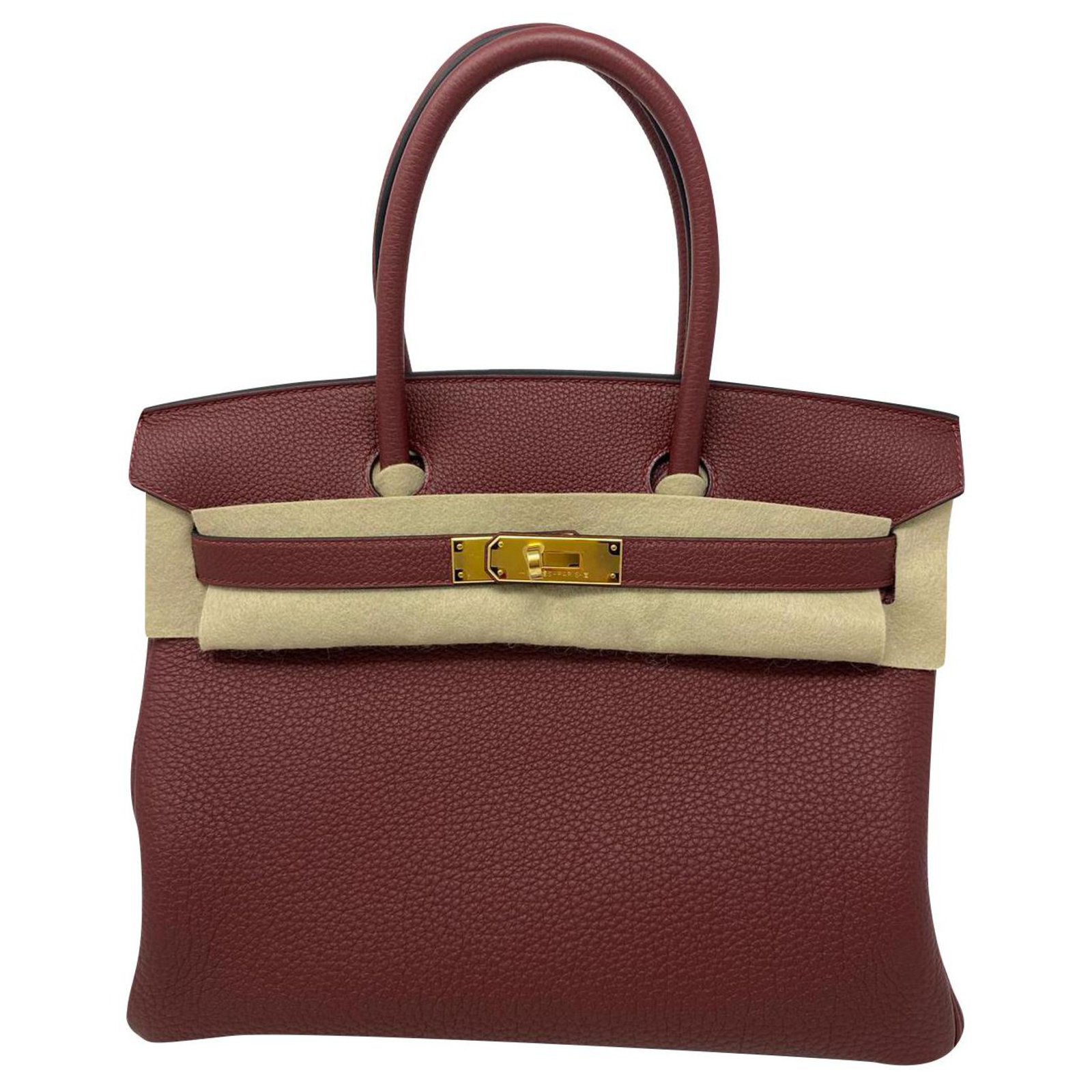 Hermes Birkin 25 Rouge H Togo Leather With Gold Hardware Handbag