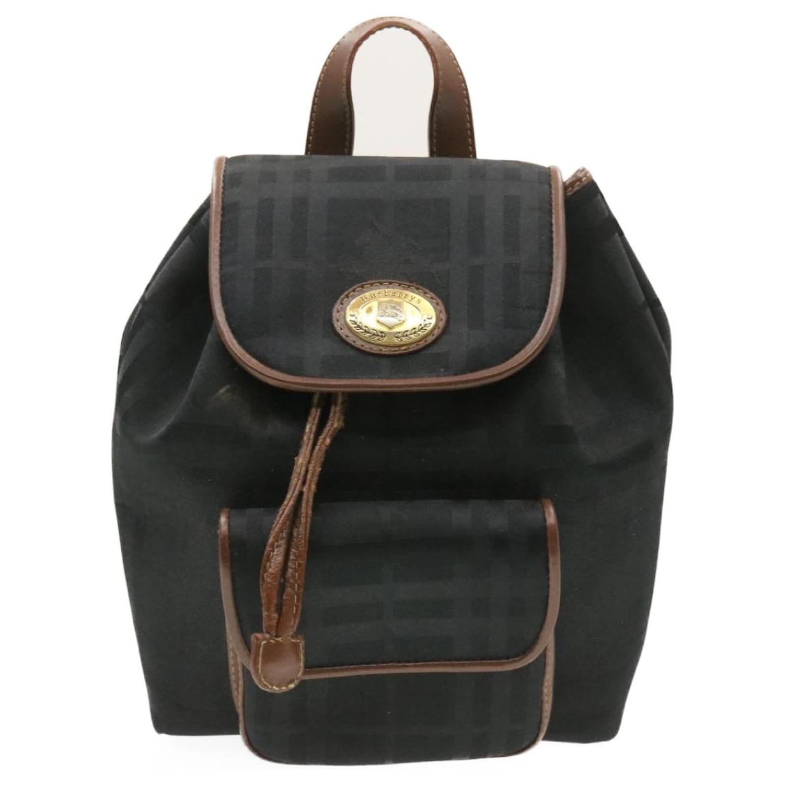 Zaino Burberry Nero Tela ref.232003 - Joli Closet