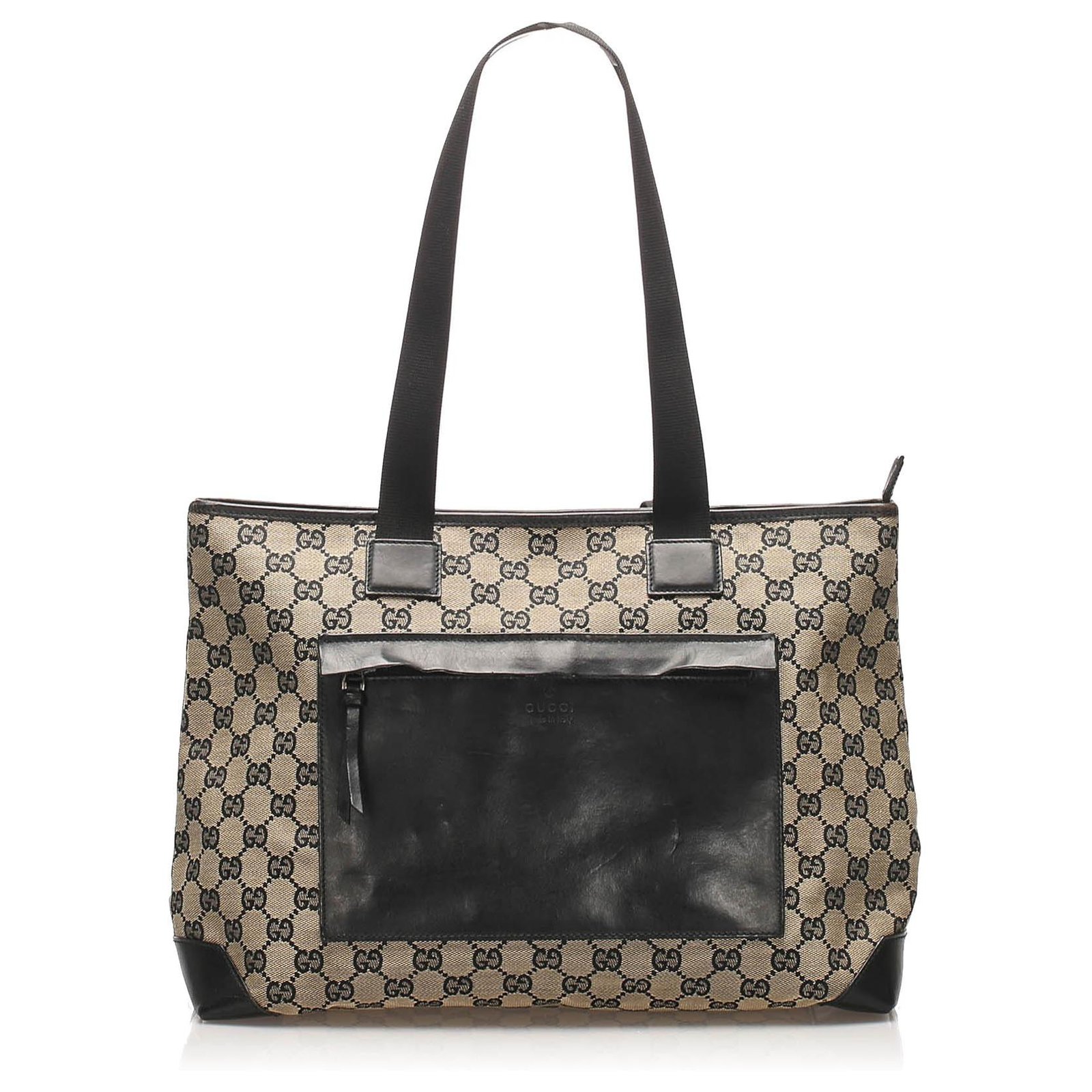 gucci canvas bucket bag