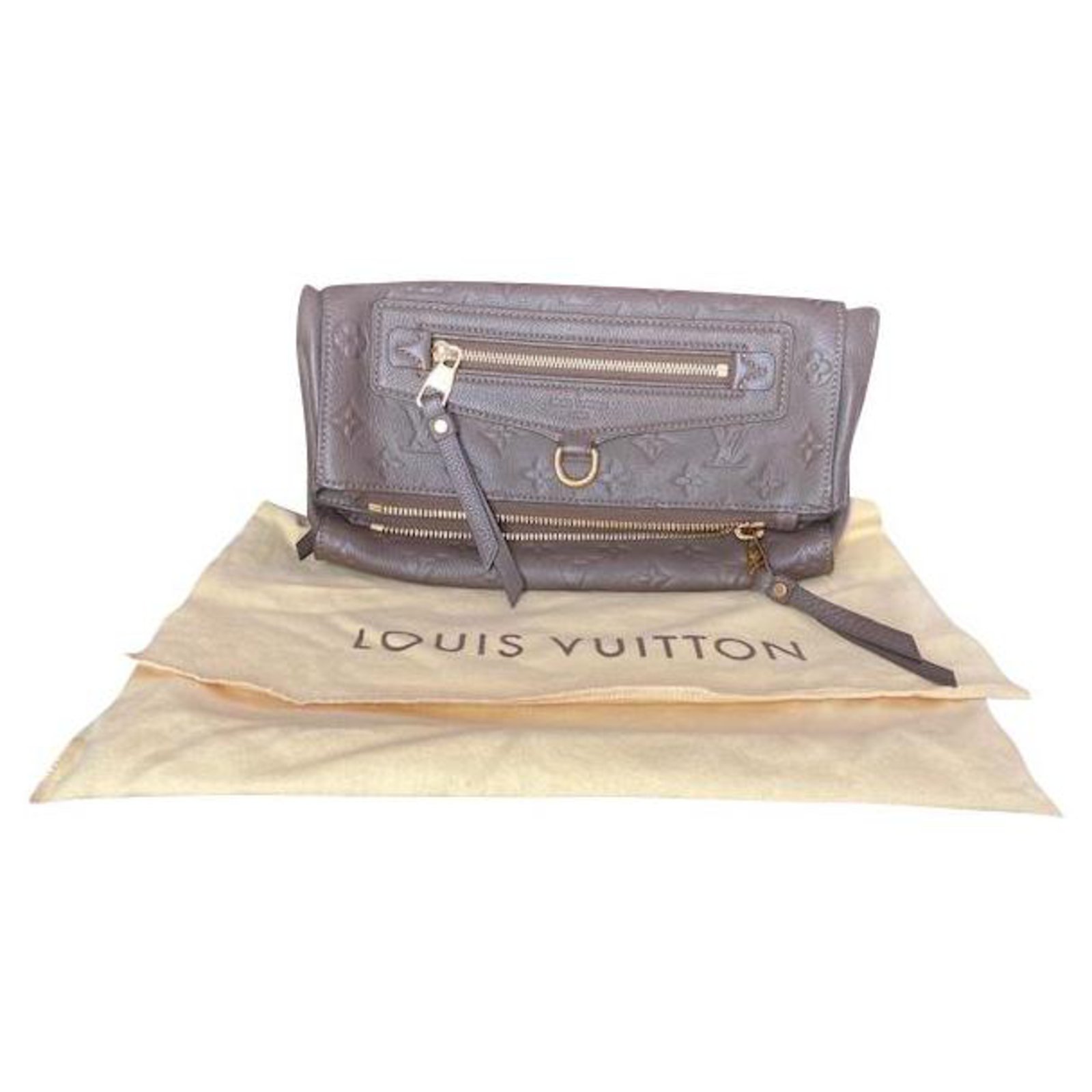 Petillante Louis Vuitton Pochette Sparkling Leather Empreinte Terre (Brown)  ref.232876 - Joli Closet