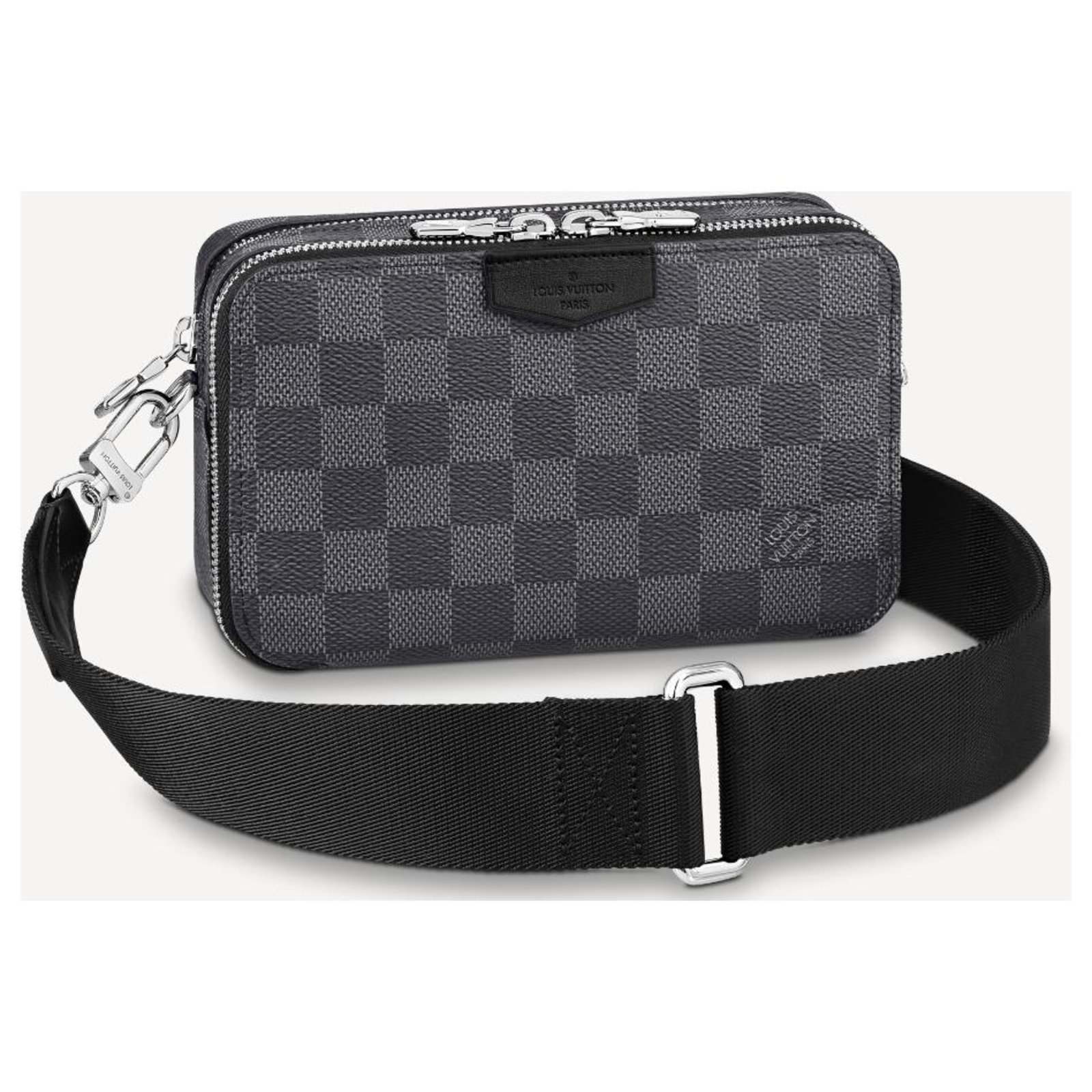 Louis Vuitton LV Alpha wearable wallet Grey Leather ref.232950 - Joli Closet