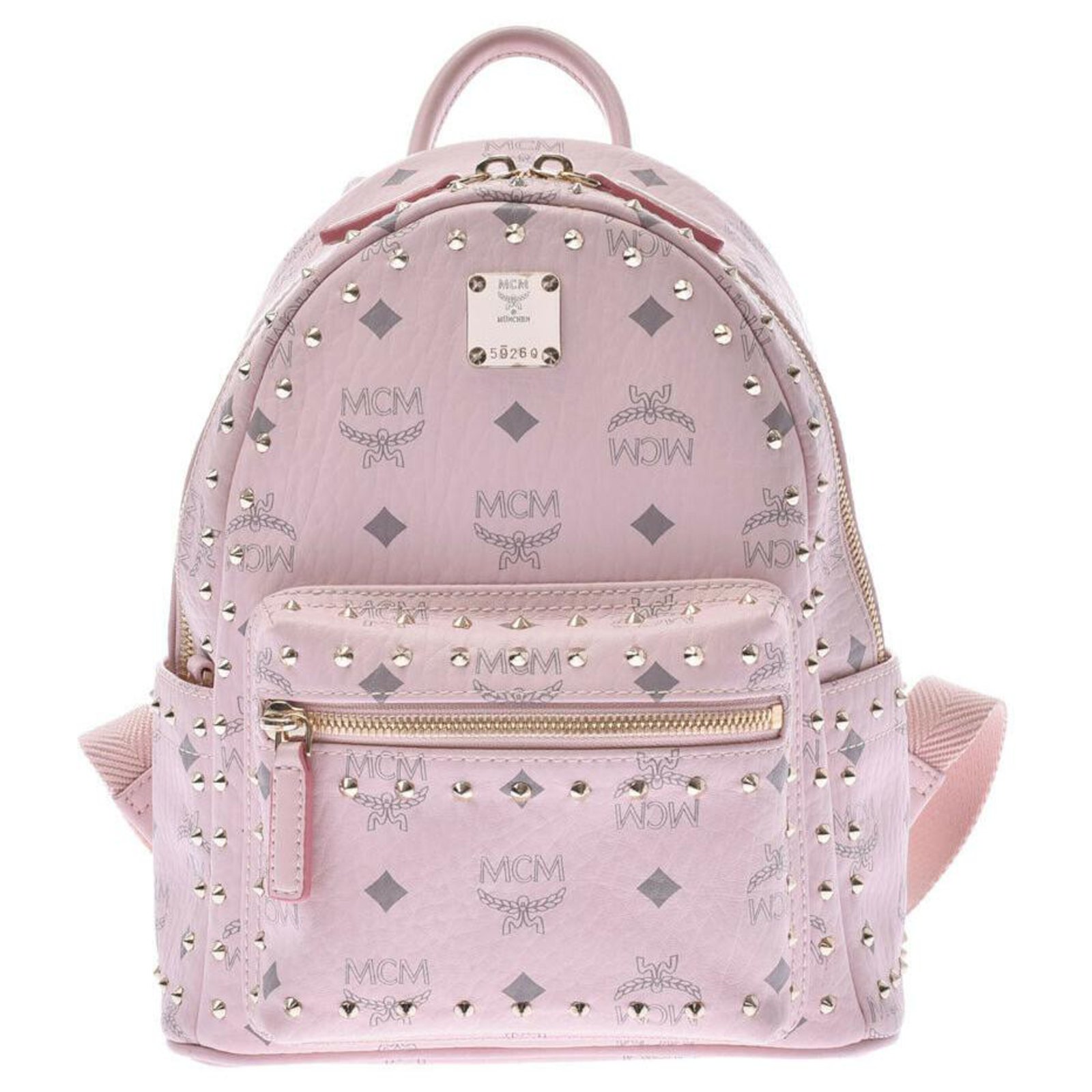 Stark cloth backpack MCM Pink in Cloth - 32713132