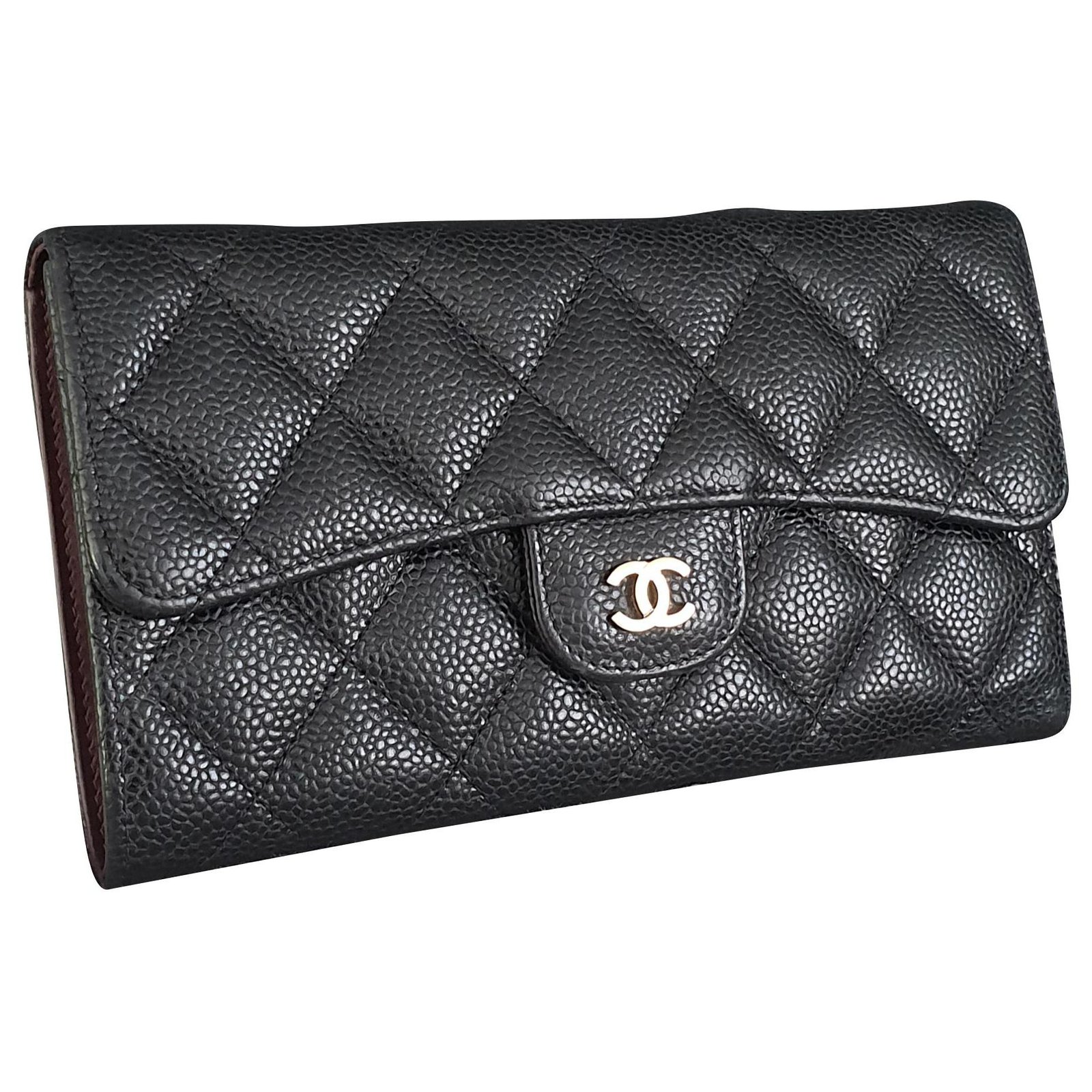 Classic small flap wallet  Lambskin black  Fashion  CHANEL