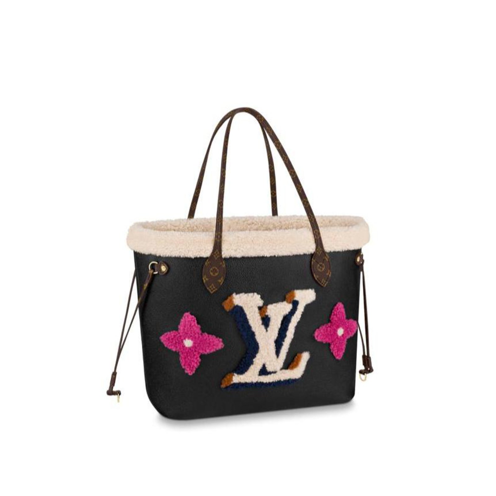 Louis Vuitton LV Neverfull Teddy new Black Leather ref.233186