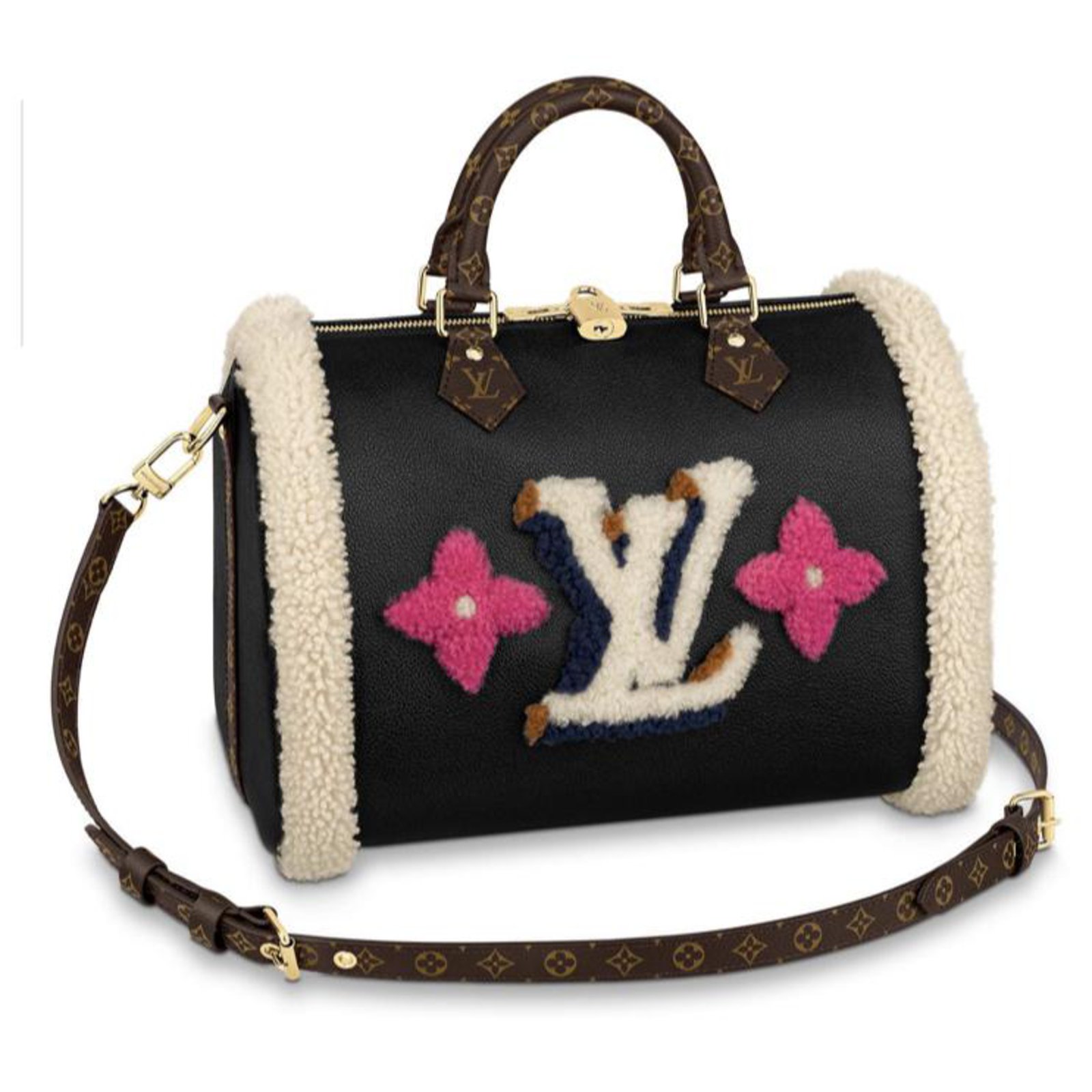 Louis Vuitton LV Speedy Teddy new Black Leather ref.233192 - Joli Closet