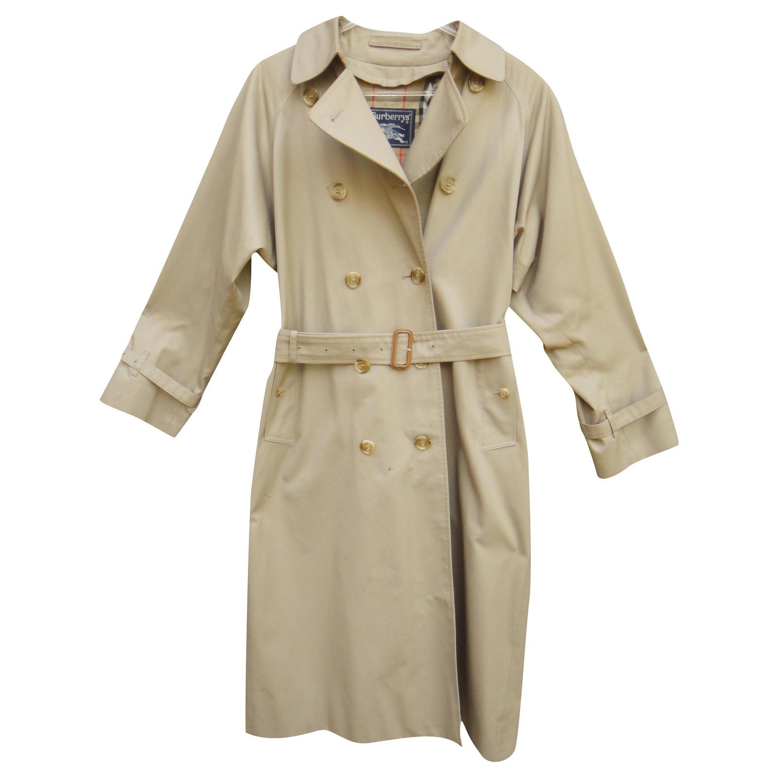 Burberry women's vintage t trench coat 40 with removable wool lining ...