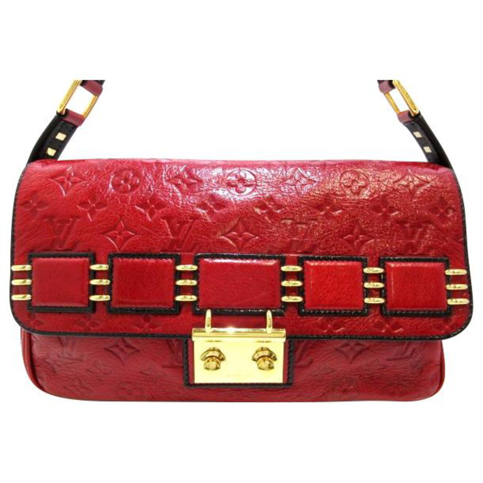Louis Vuitton handbag Red Leather ref.233564 - Joli Closet