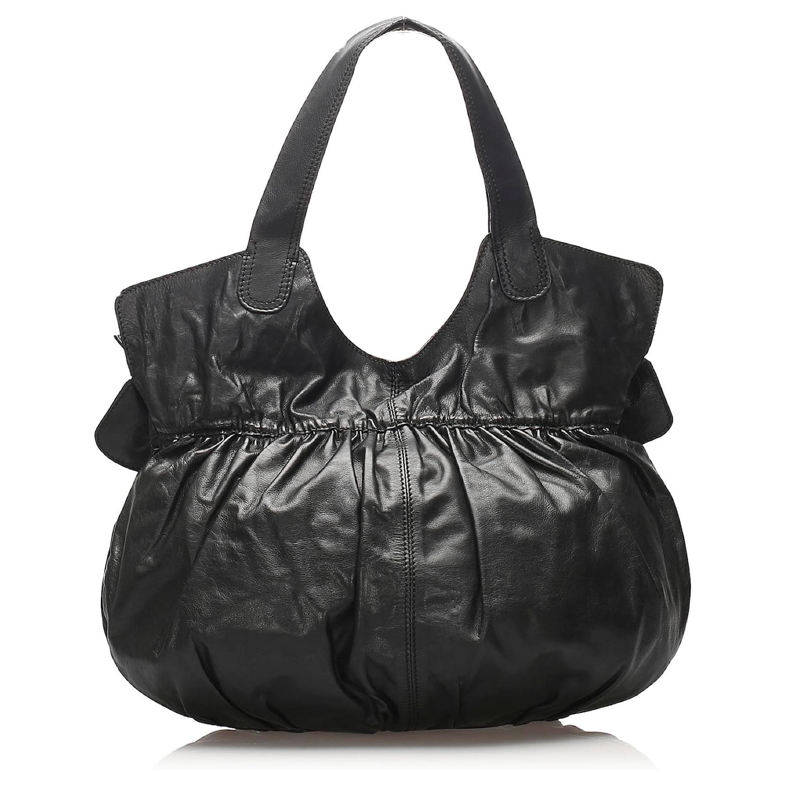 valentino black leather bag