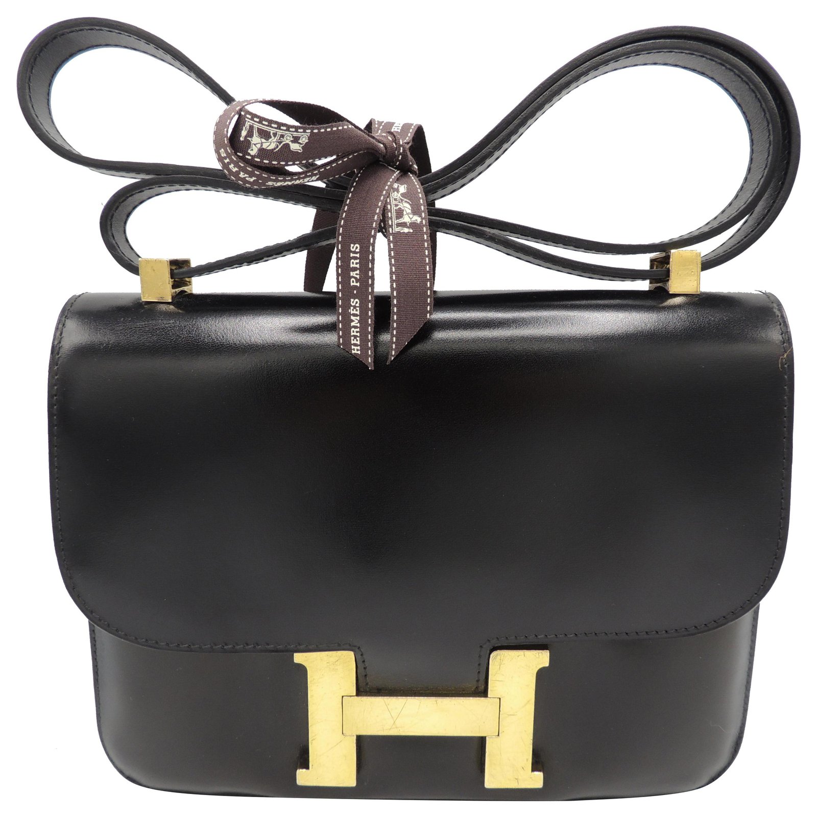 Hermès HERMES CONSTANCE BOX BLACK BAG 