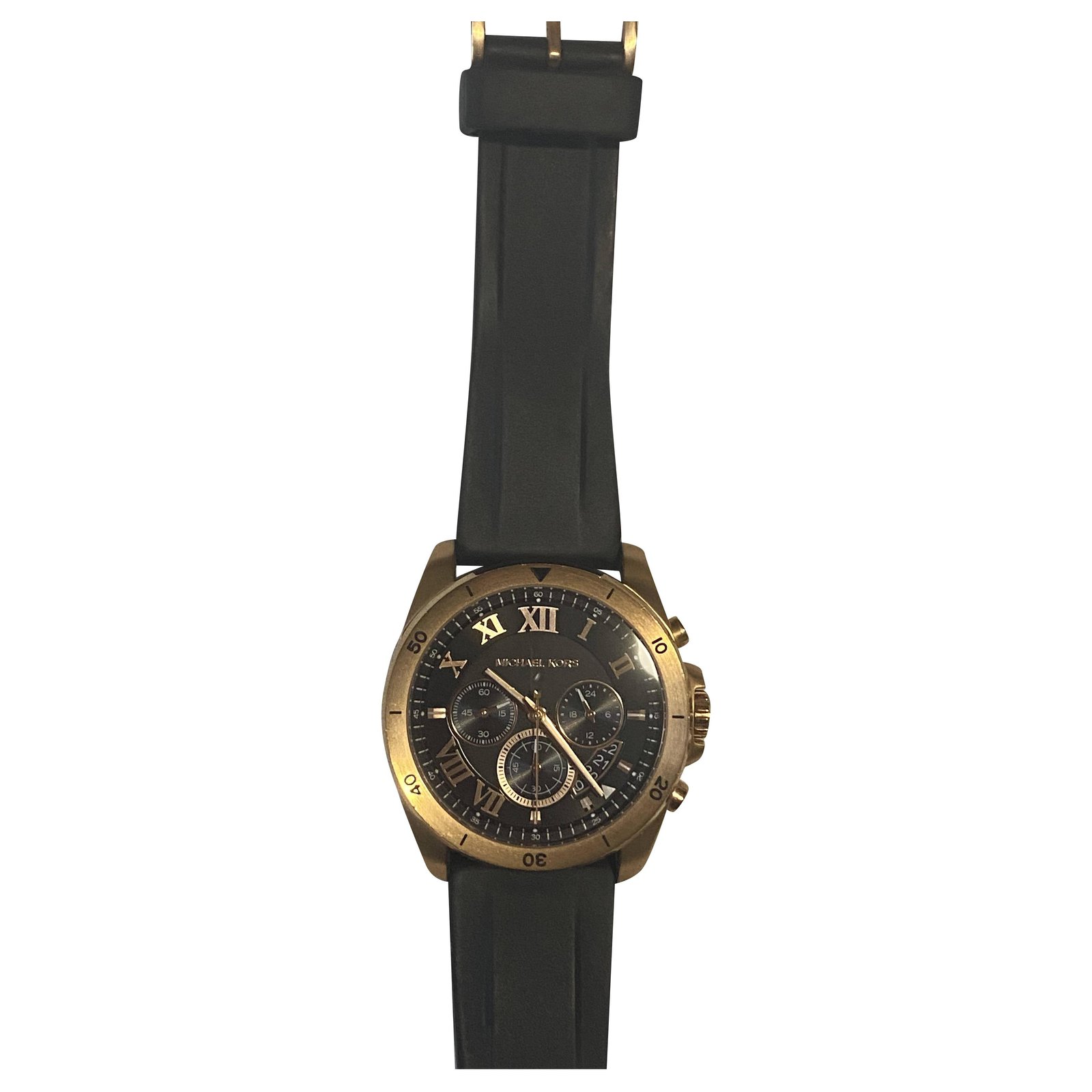 michael kors black rubber watch