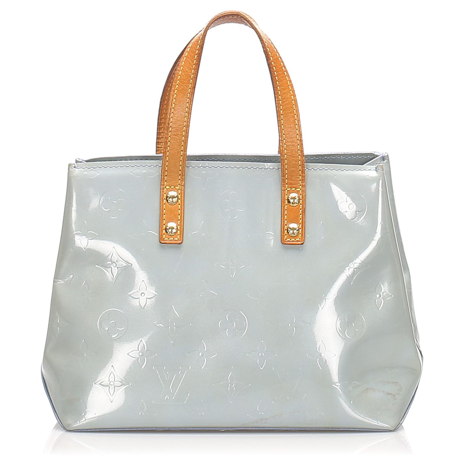 Louis Vuitton Louis Vuitton Baby Blue Vernis Leather Reade PM Bag
