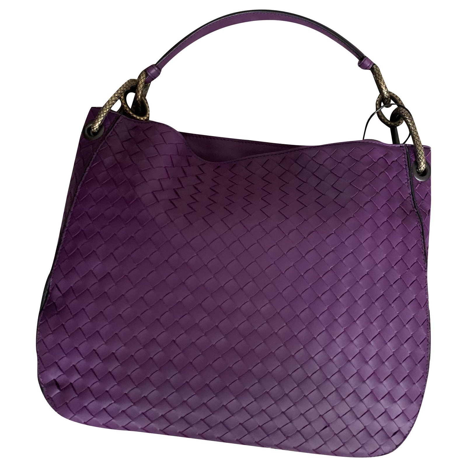 Bottega Veneta Handbags Purple Leather ref.235028 - Joli Closet