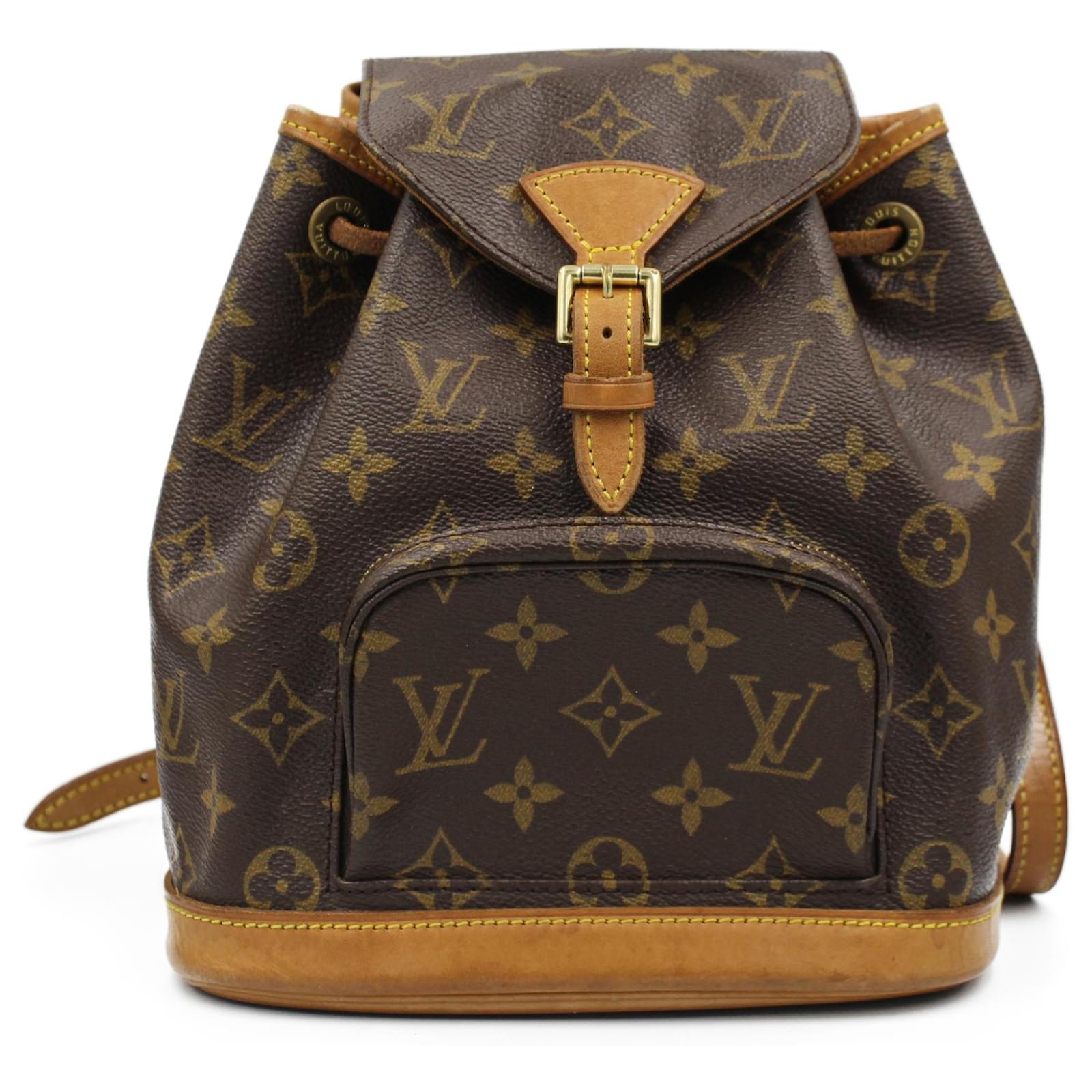 Louis Vuitton 1997 Borsa Montsouris Marrone Pelle Tela ref.235212 - Joli  Closet