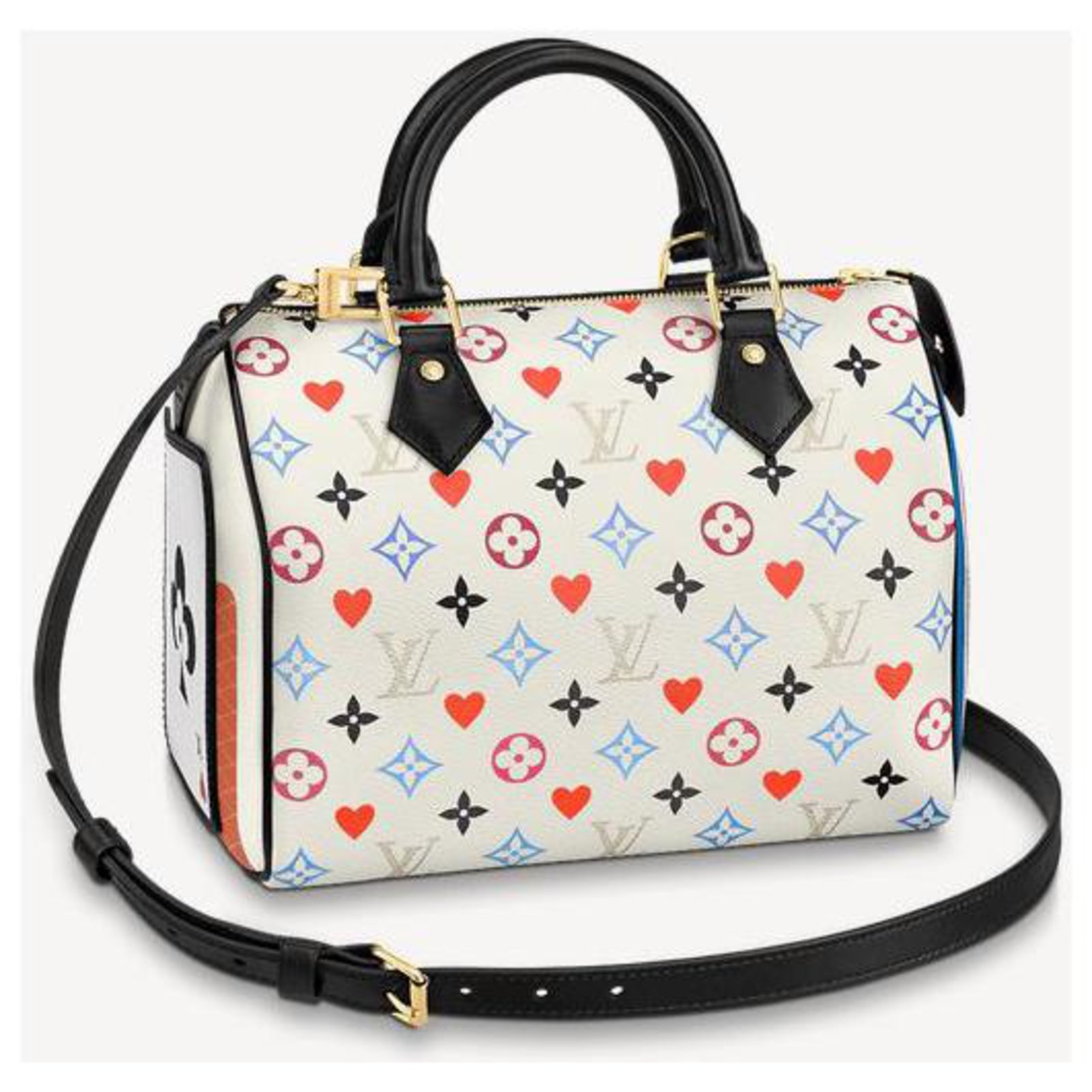 Louis Vuitton Speedy bag 25cm Game on Multiple colors Leather ref.235825 -  Joli Closet