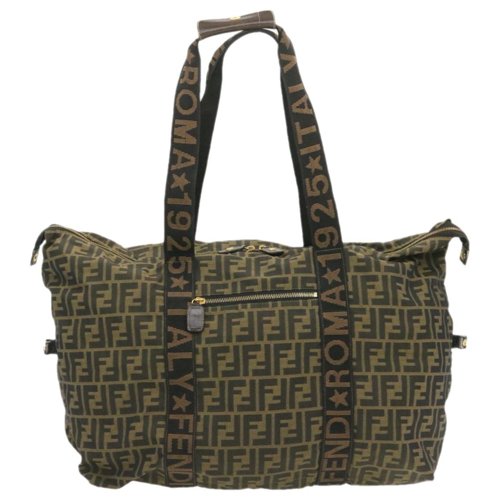 Fendi Travel bag Brown Synthetic ref.235944 - Joli Closet