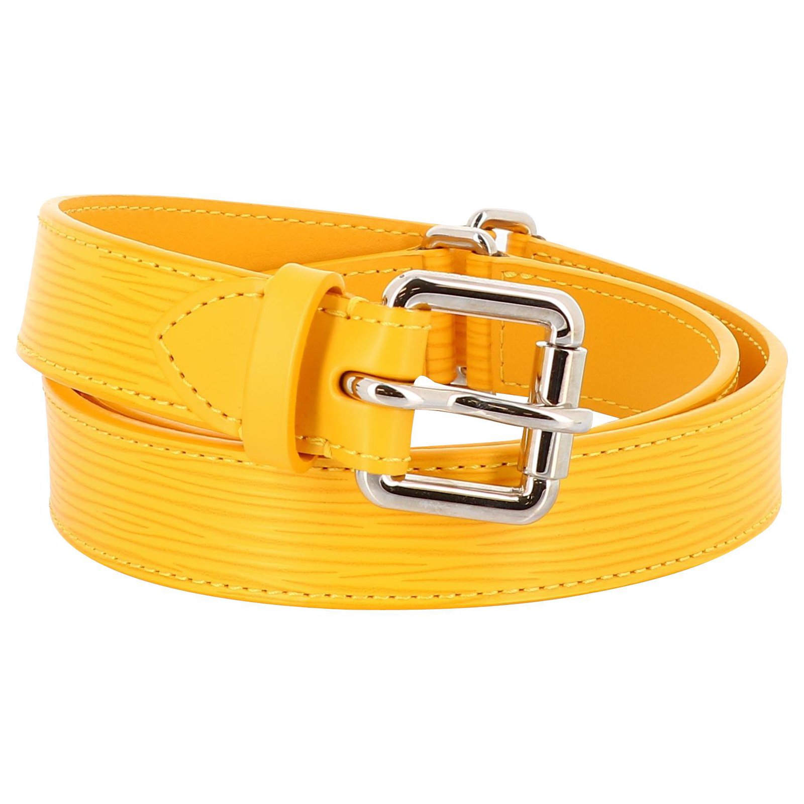 yellow louis vuitton belt