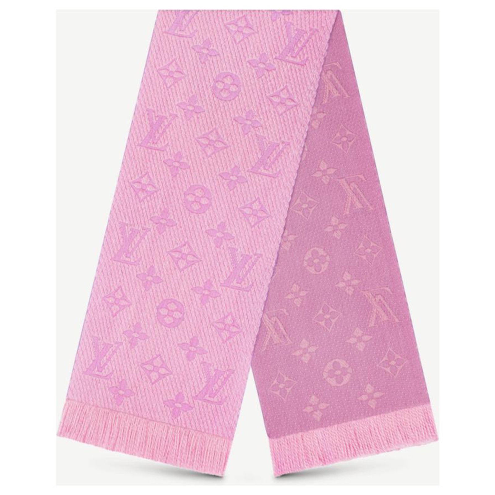 knude galdeblæren Hound Louis Vuitton LV Logomania scarf new Pink Wool ref.236367 - Joli Closet