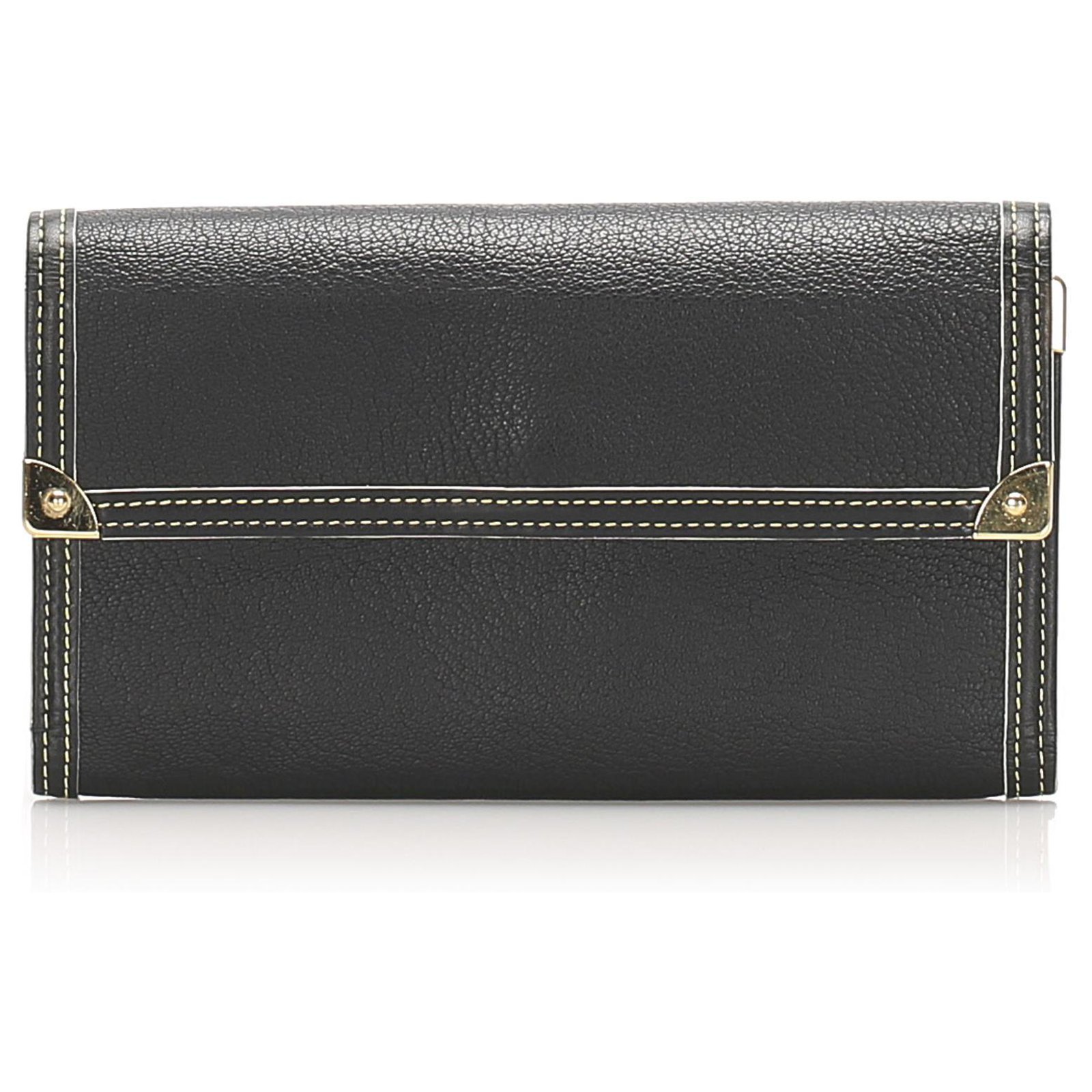 Louis Vuitton Black Suhali Porte Tresor International Wallet Leather  Pony-style calfskin ref.236509 - Joli Closet