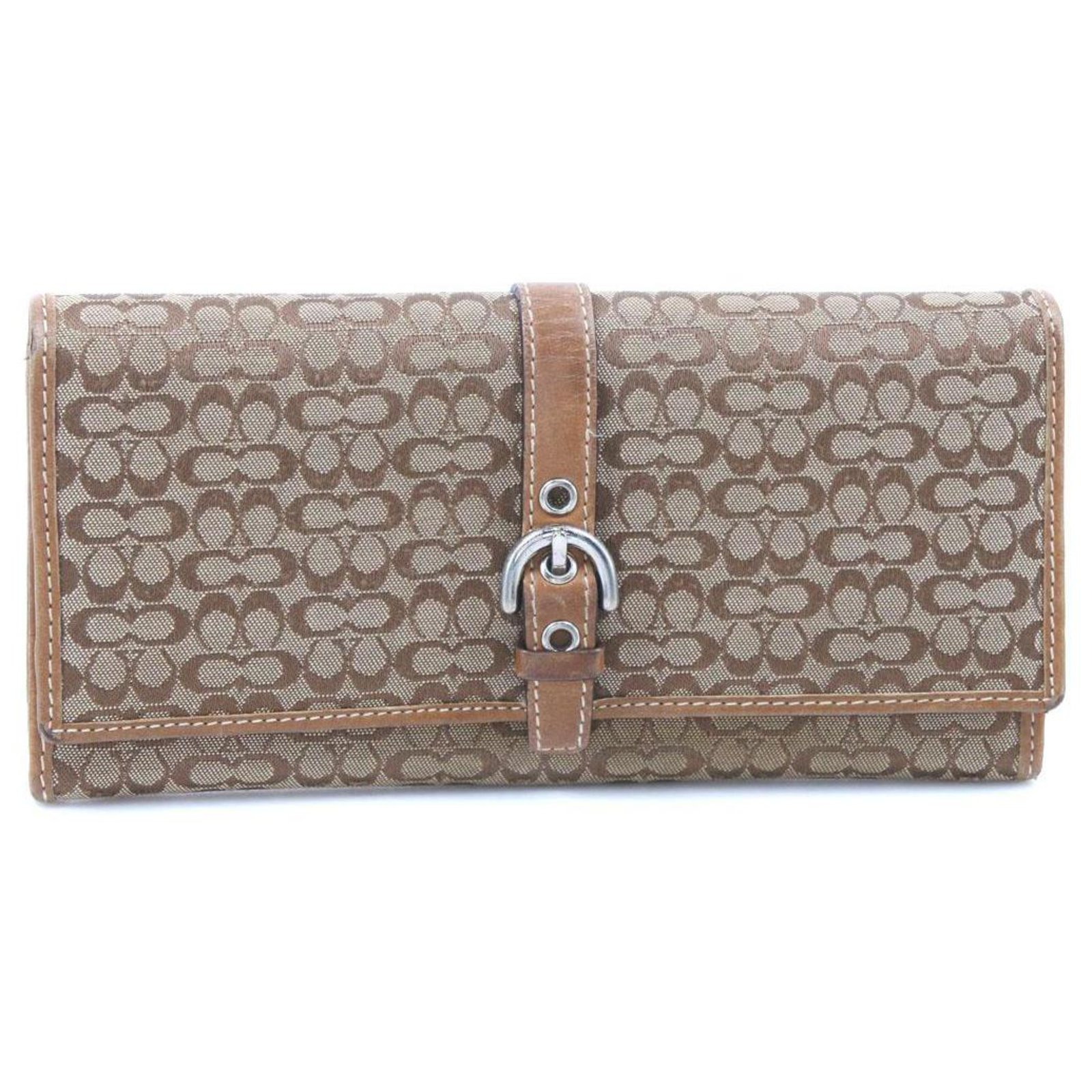 Coach Gucci wallet Brown Cloth ref.236591 - Joli Closet