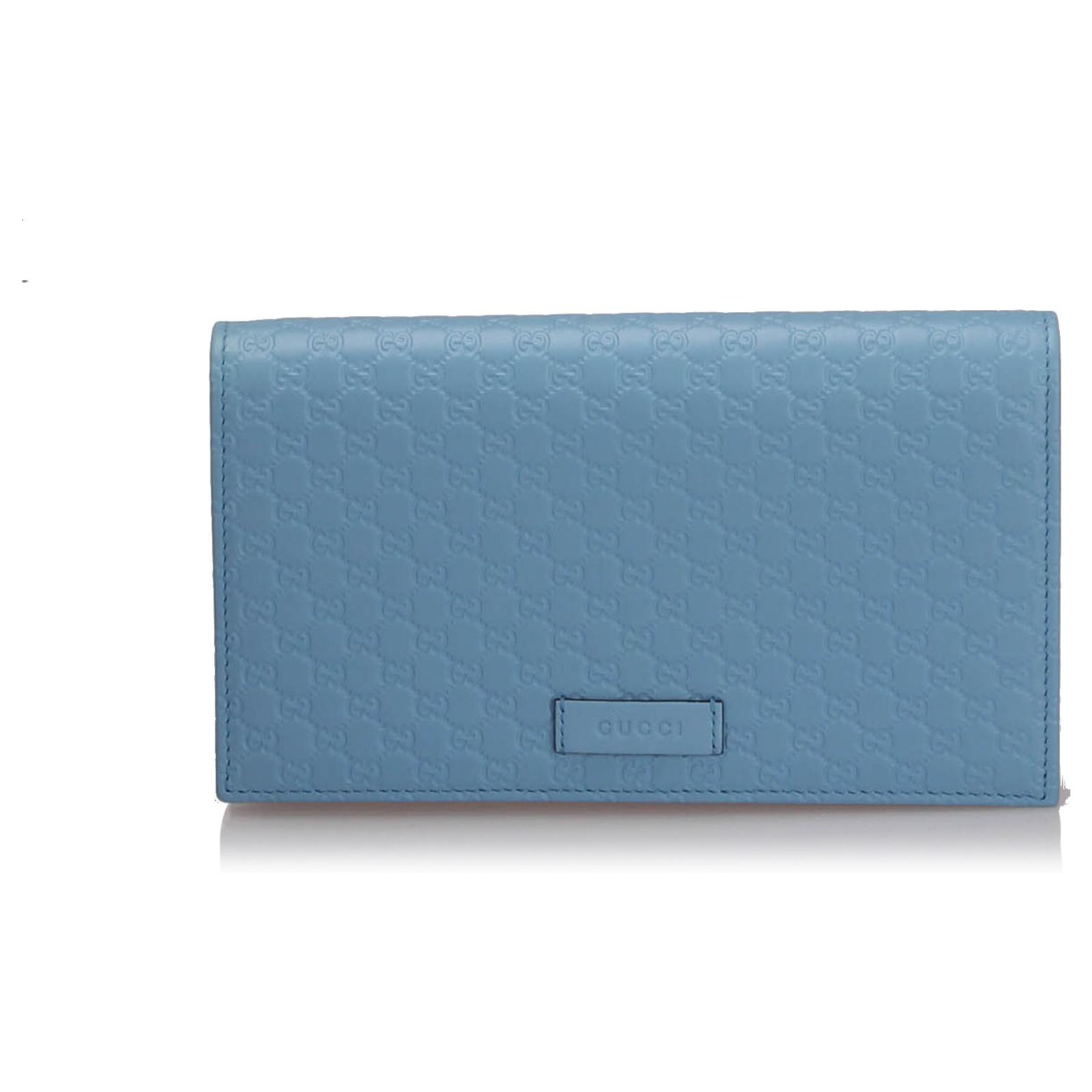 Gucci Gucci Blue Microguccissima Wallet 