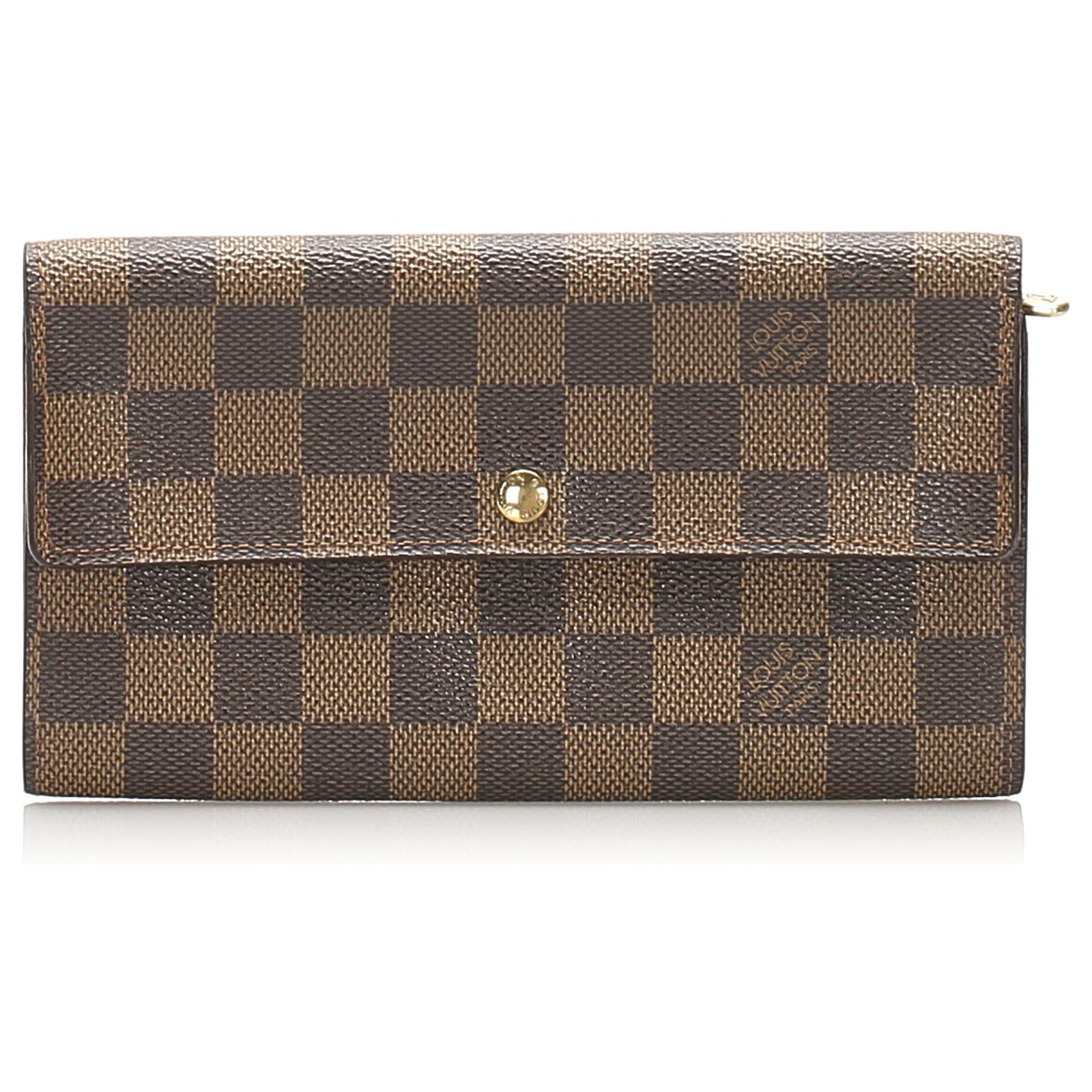 louis vuitton damier ebene sarah wallet